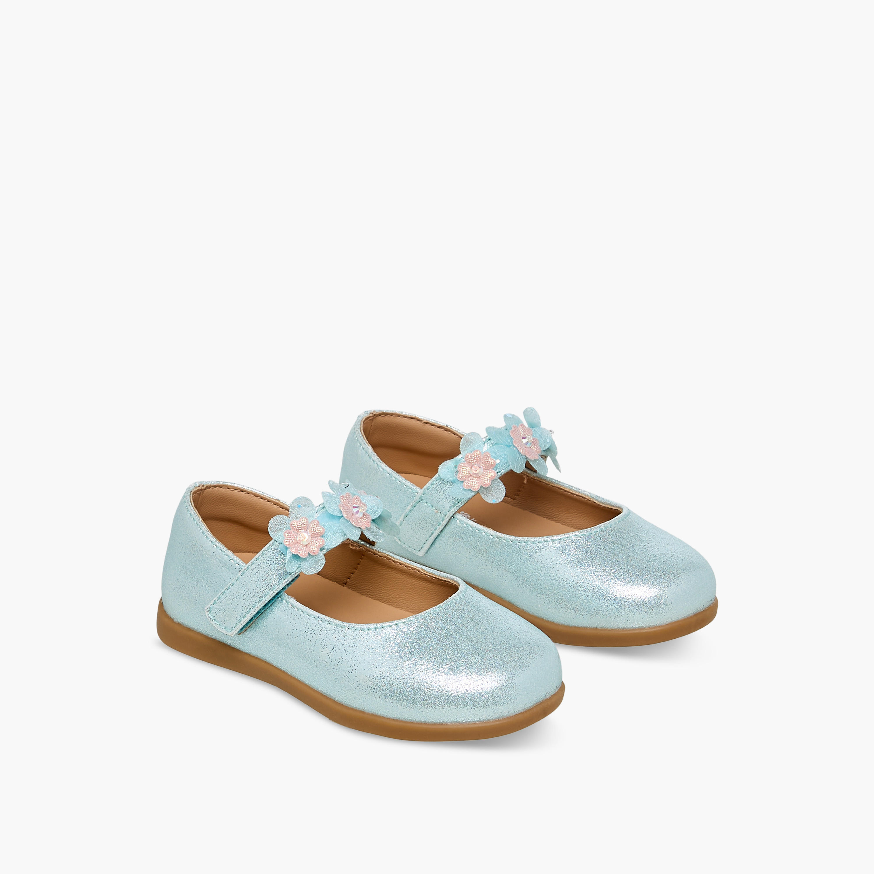 حذاء ماري جين بشريط إغلاق للبنات من بيرفيت-girls-shoes-maryjanes-image-1