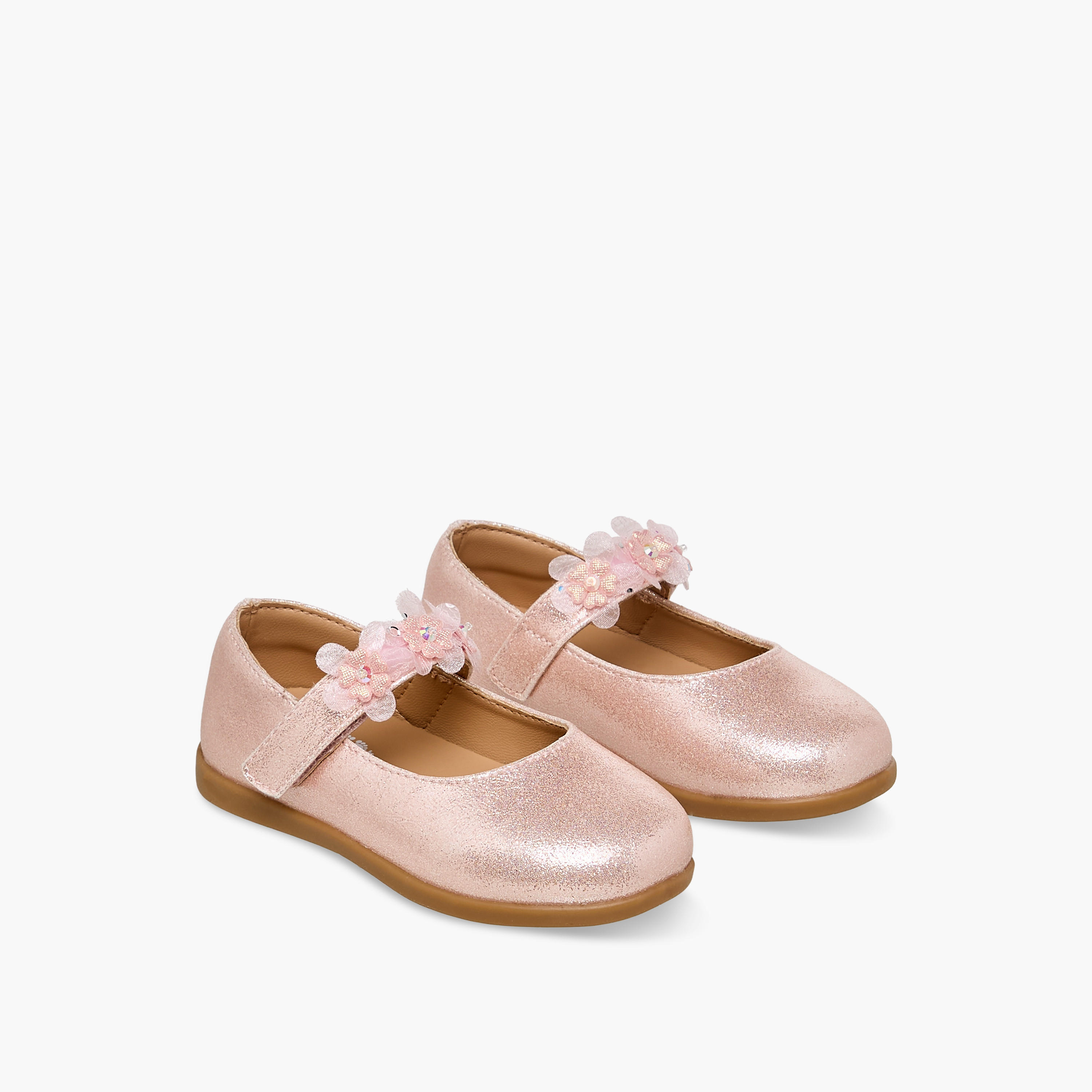 Barefeet Girls Hook and Loop Mary Jane Shoes-girls-shoes-maryjanes-image-1