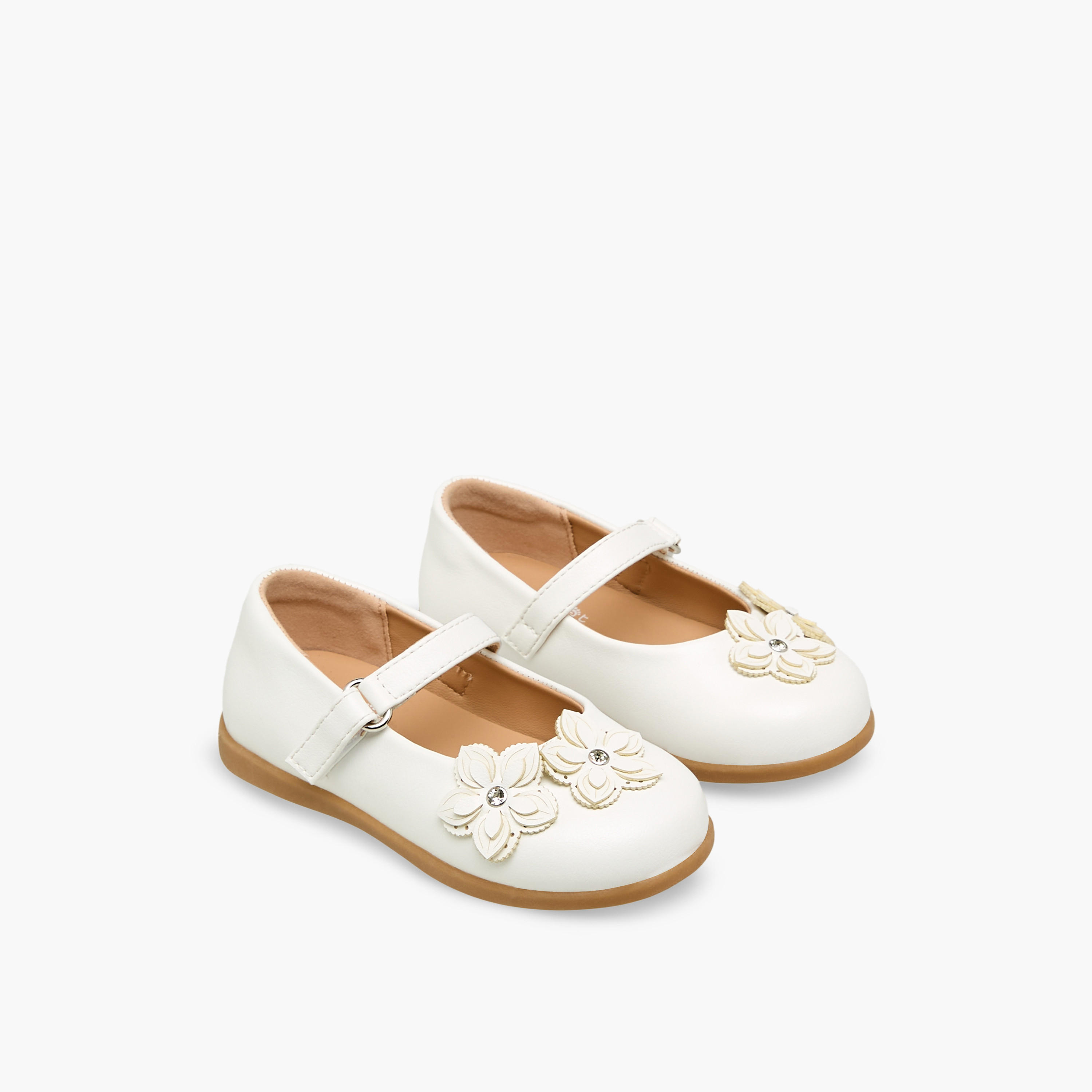 Barefeet Girls Hook & Loop Mary Jane Shoes-girls-shoes-maryjanes-image-1