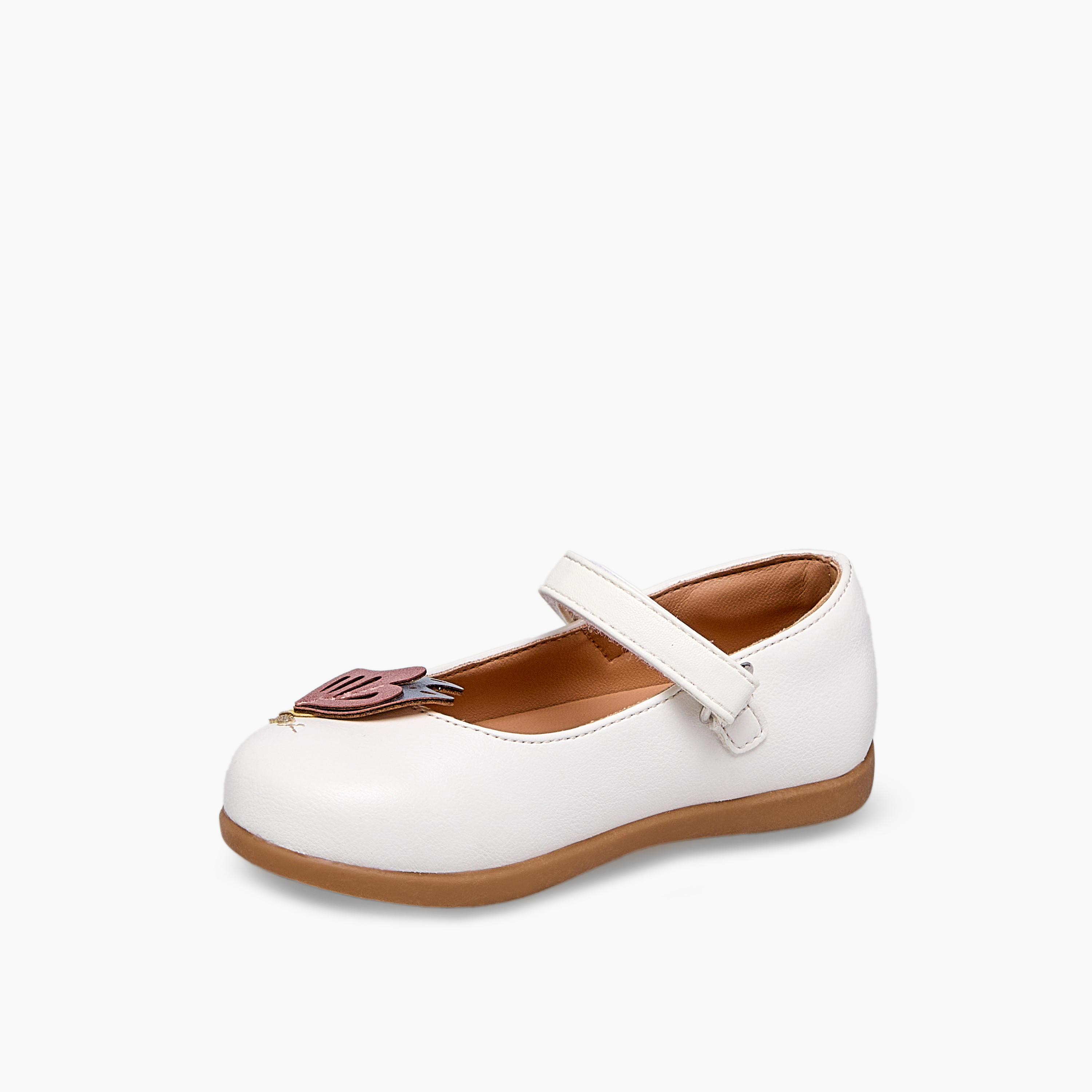 حذاء ماري جين مزين بفراشة للبنات من بيرفيت-girls-shoes-maryjanes-image-4