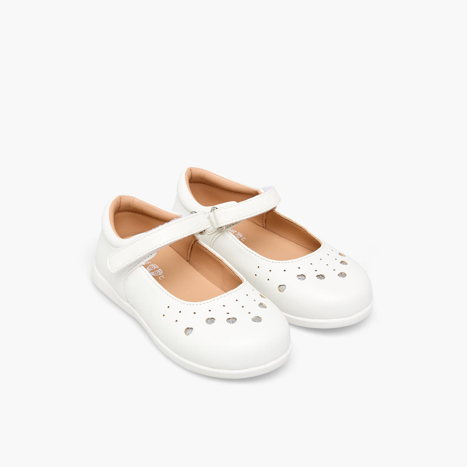 حذاء ماري جين بشريط لاصق للبنات من بيرفيت-girls-shoes-maryjanes-image-1