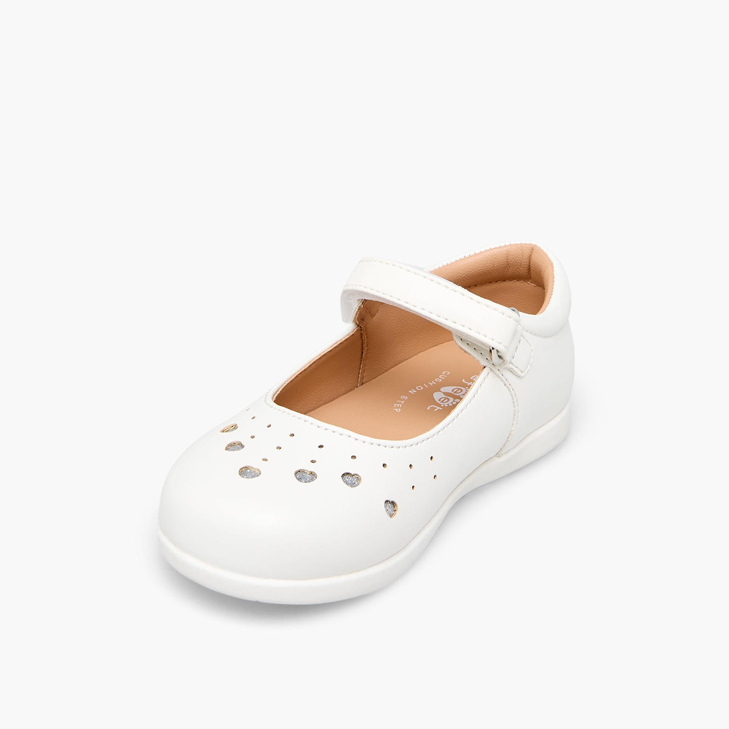 حذاء ماري جين بشريط لاصق للبنات من بيرفيت-girls-shoes-maryjanes-image-4