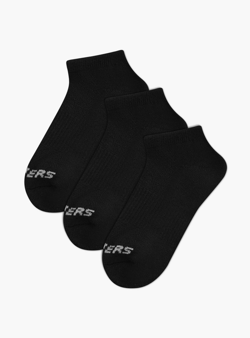 جوارب رياضية تيري غير مرئية للأطفال من سكتشرز - S111102B-001-girls-accessories-socks-image-1