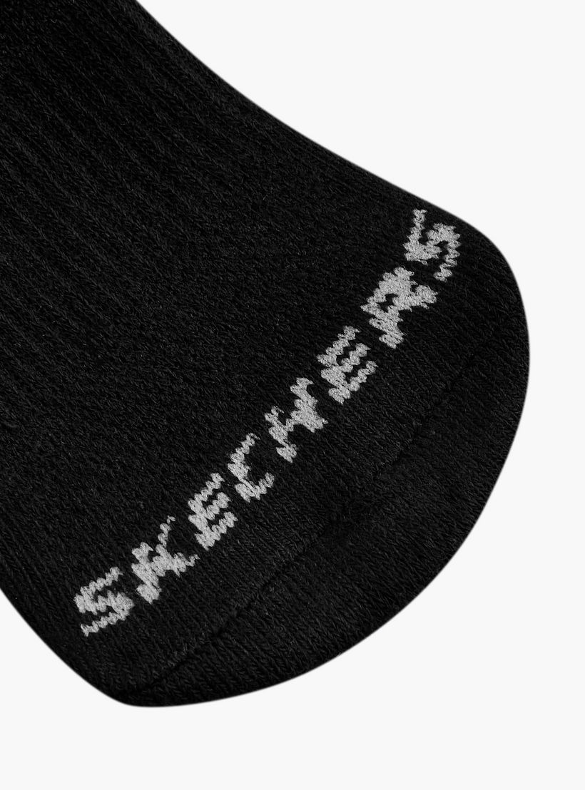 جوارب رياضية تيري غير مرئية للأطفال من سكتشرز - S111102B-001-girls-accessories-socks-image-5