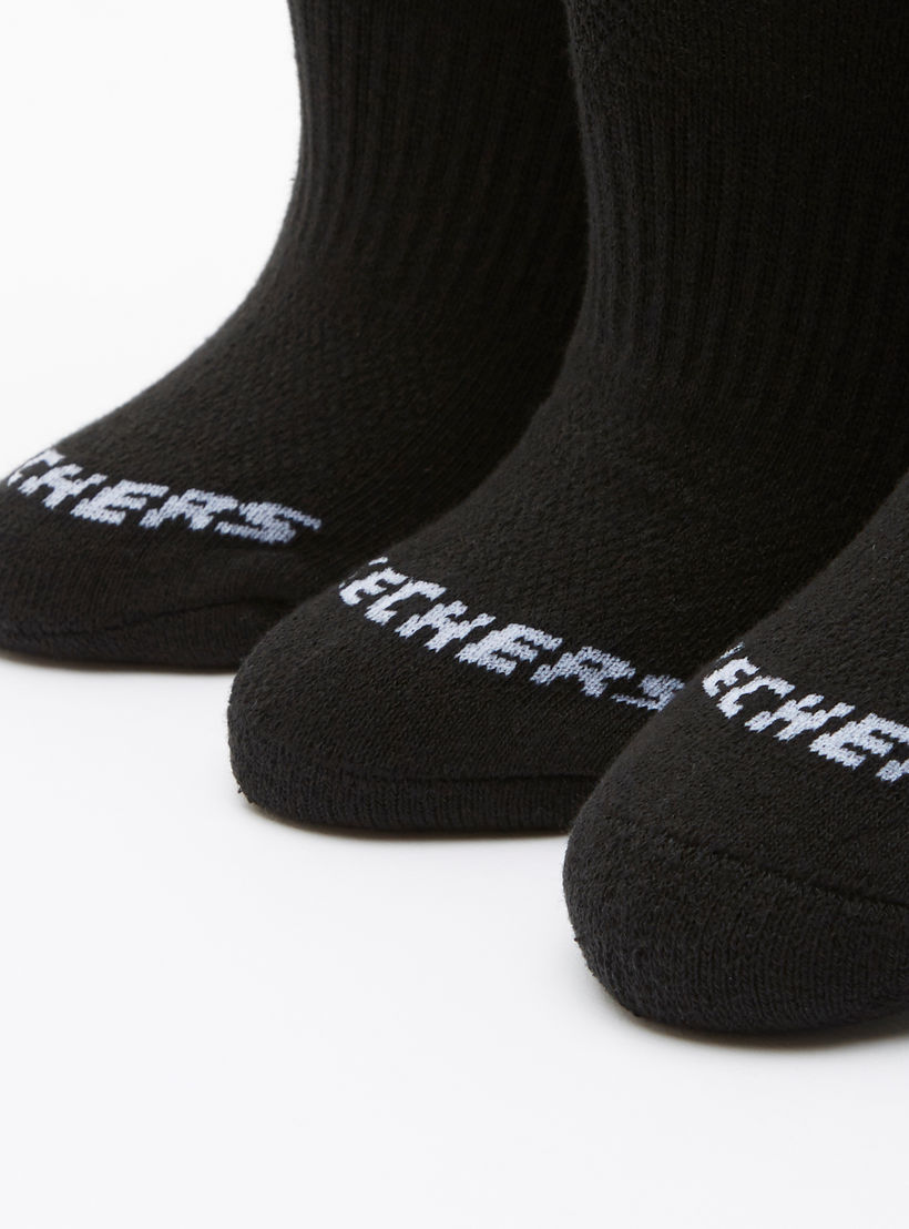 Skechers Women's Half Terry Crew Length Sports Socks - S111035C-001-women-socksandstockings-image-3