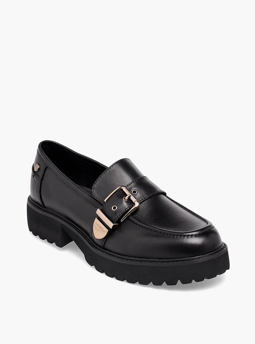 Carmela Women Buckle Detail Leather Loafer-women-shoes-heels-image-2