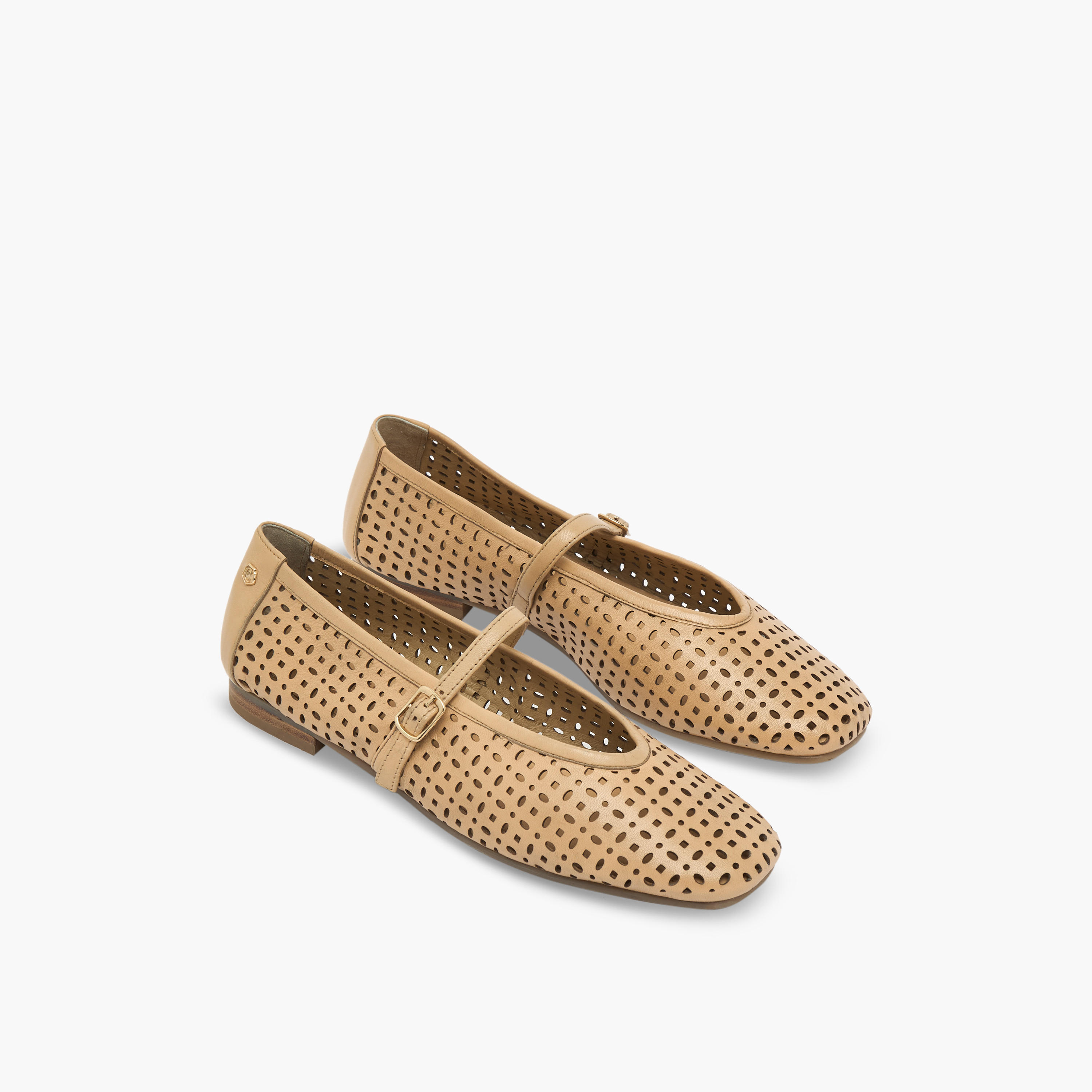 Carmela Women Laser Cut Leather Mary Jane Shoes-women-shoes-ballerinas-image-1