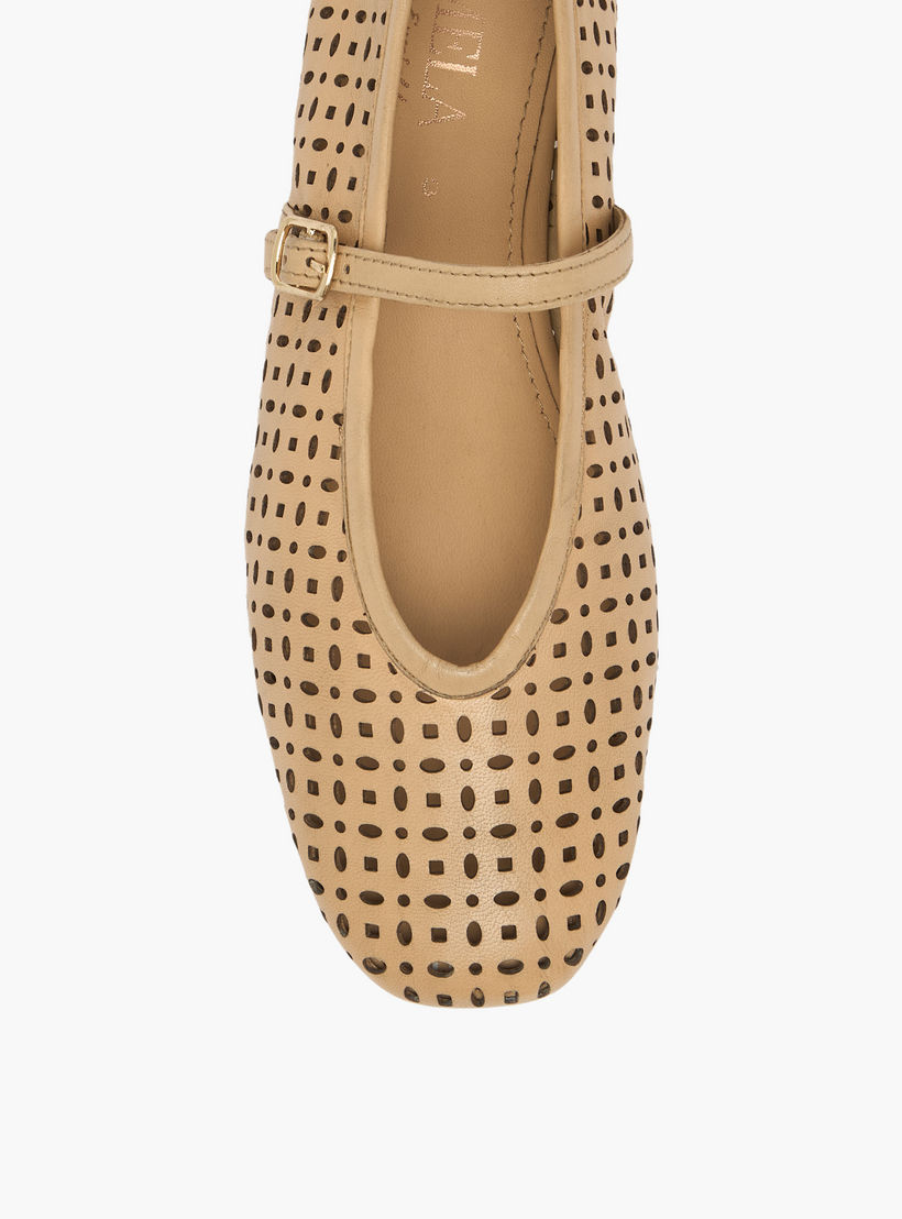 Carmela Women Laser Cut Leather Mary Jane Shoes-women-shoes-ballerinas-image-4