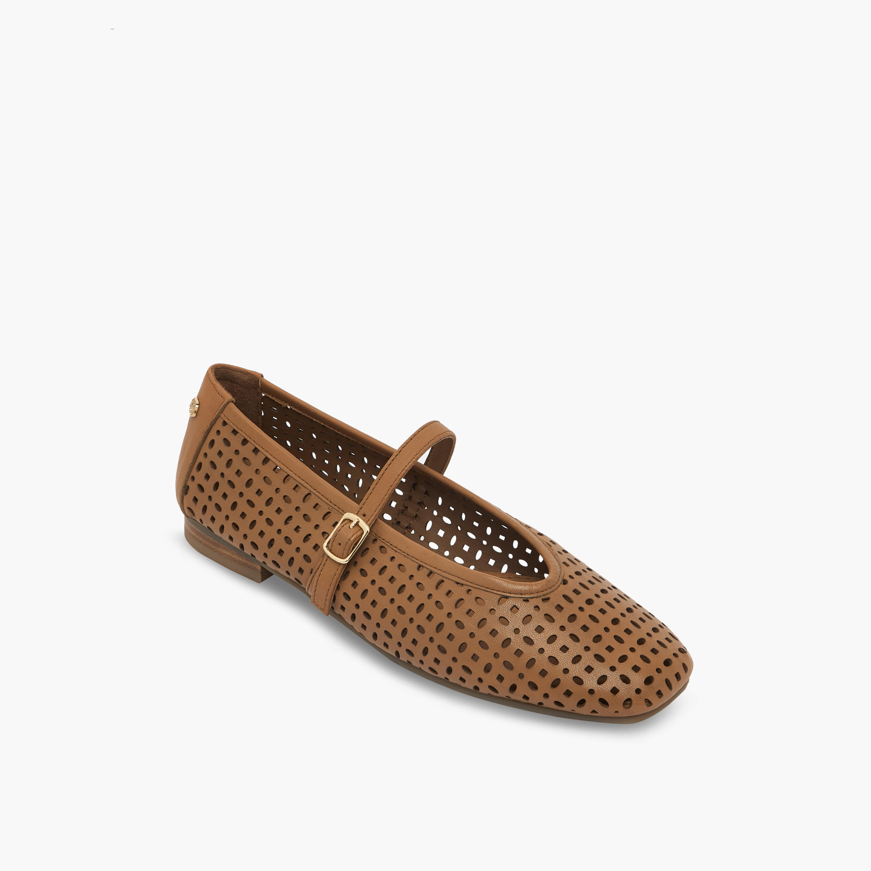 Carmela Women Laser Cut Leather Mary Jane Shoes-women-shoes-ballerinas-image-2