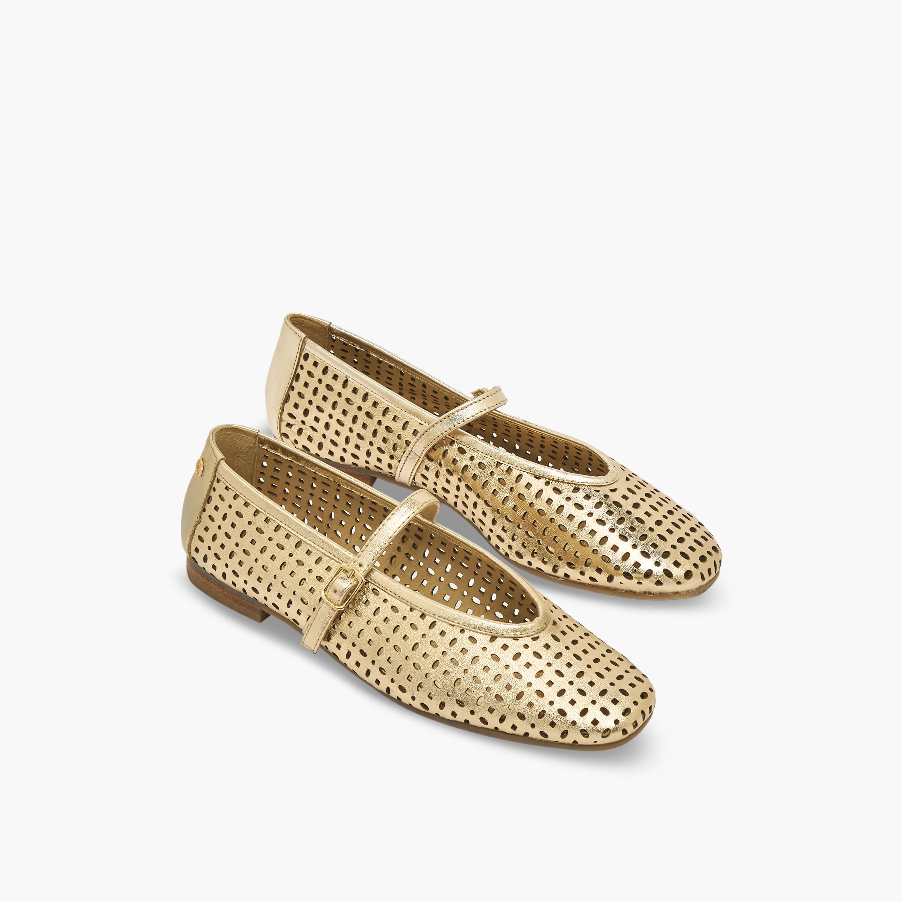 Carmela Women Laser Cut Leather Mary Jane Shoes-women-shoes-ballerinas-image-1