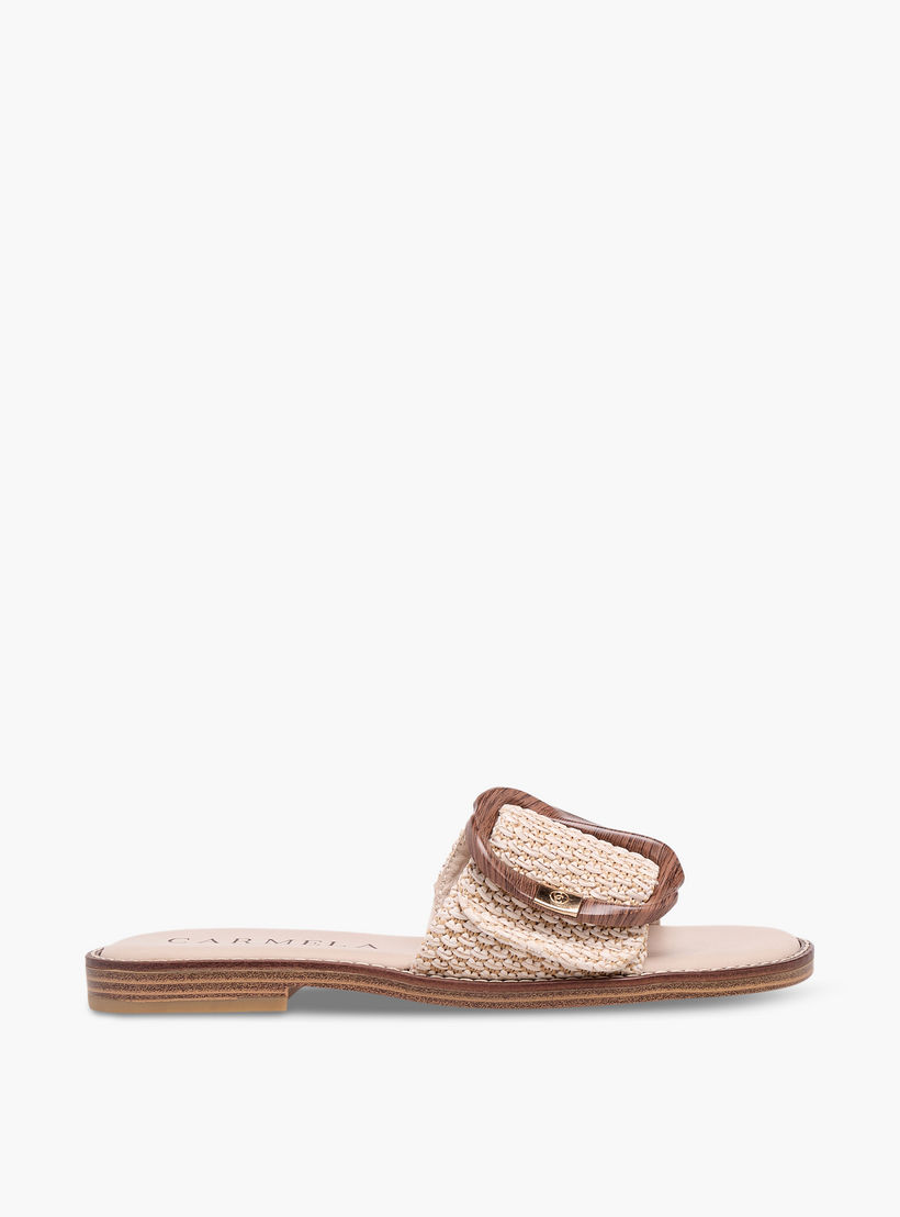 Carmela Women Textured Leather Sandals-women-shoes-flats-sandals-image-3
