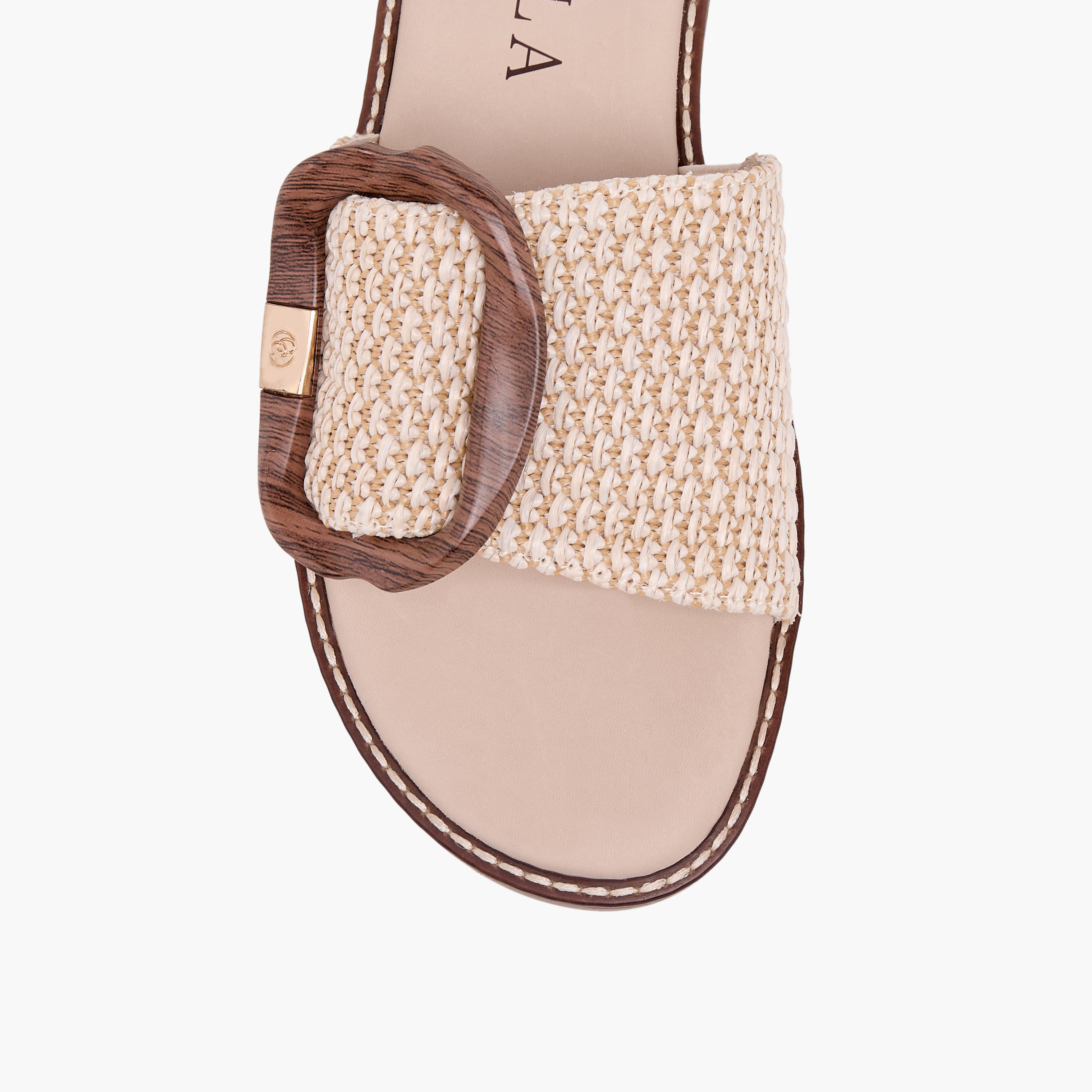Carmela Women Textured Leather Sandals-women-shoes-flats-sandals-image-4