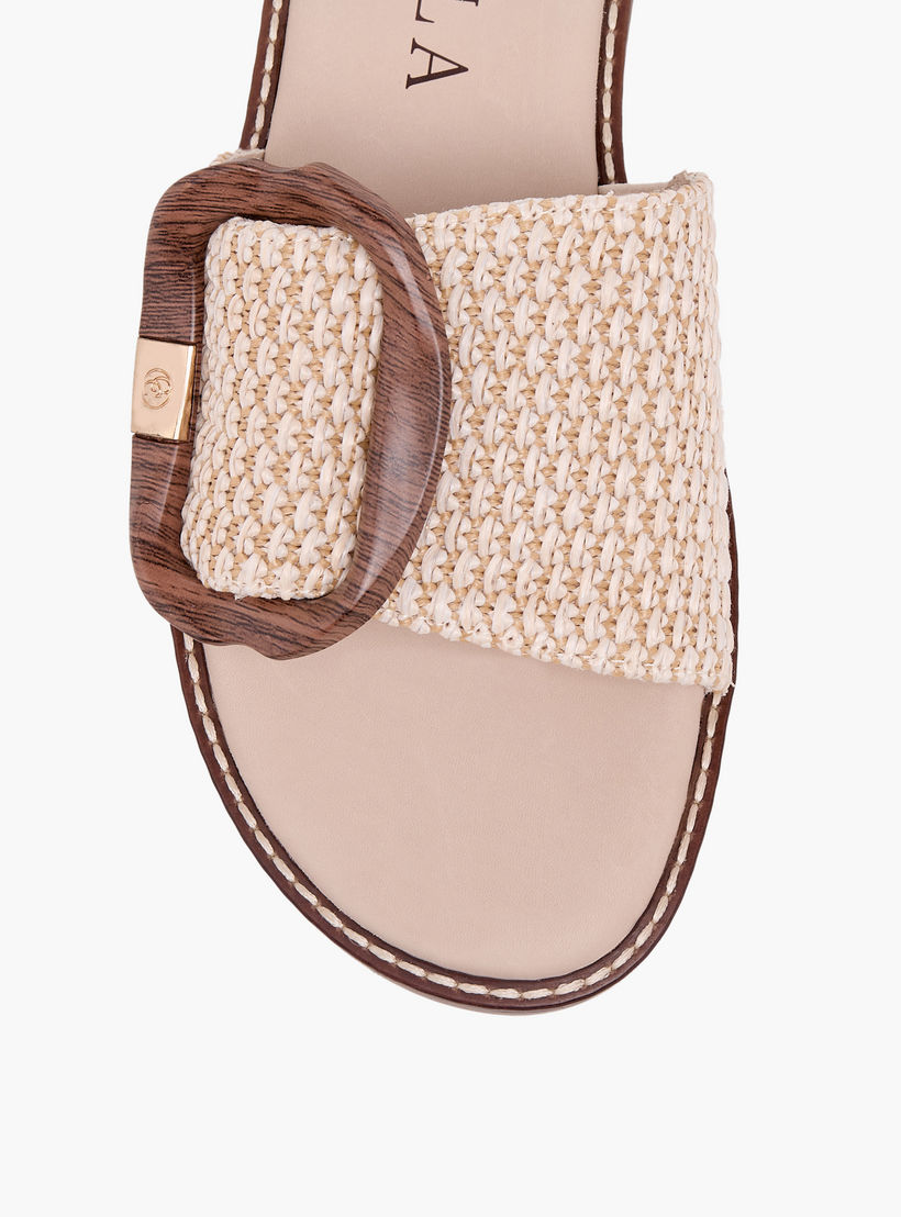 Carmela Women Textured Leather Sandals-women-shoes-flats-sandals-image-4