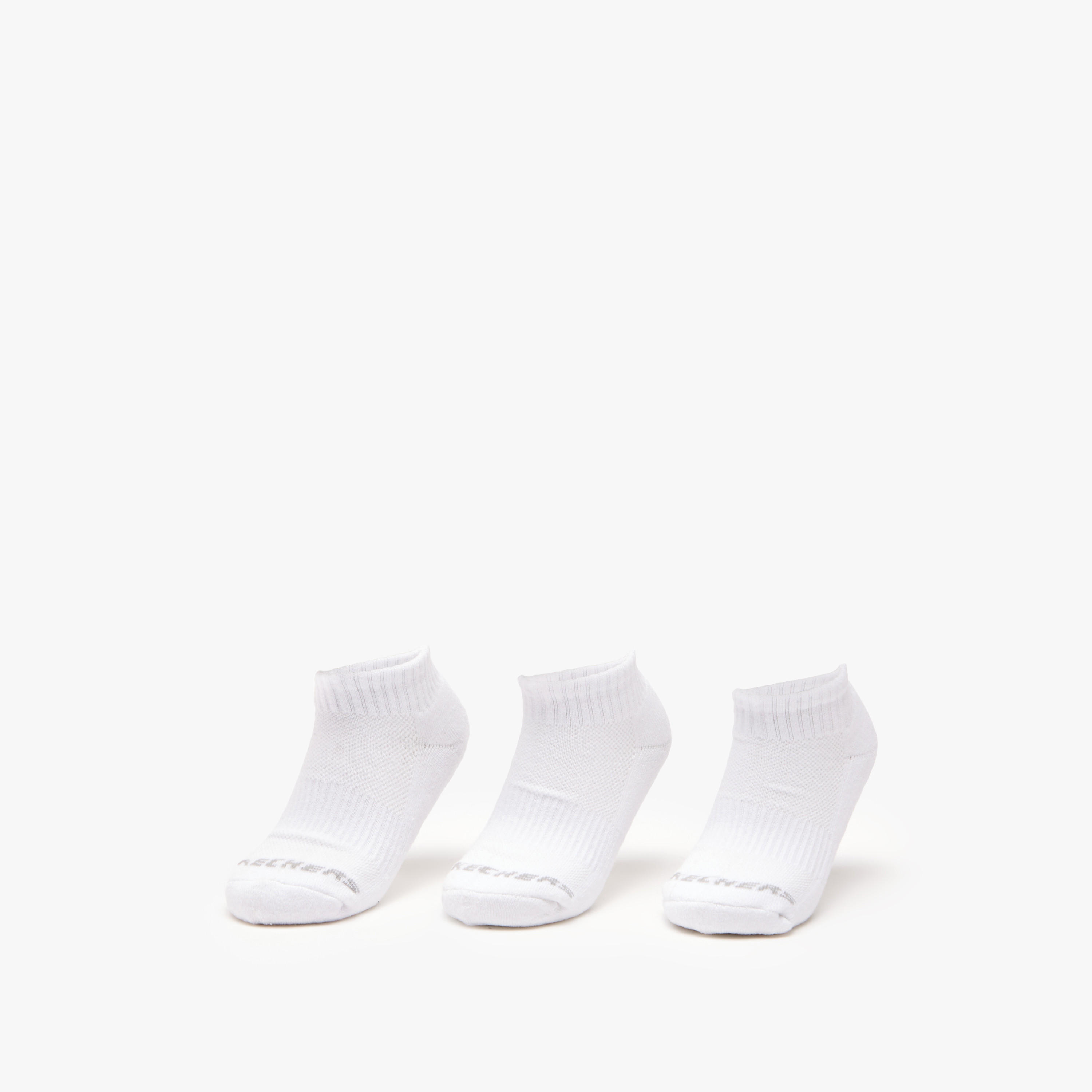 Skechers Printed Crew Length Sports Socks - Set of 3-girls-accessories-socks-image-1