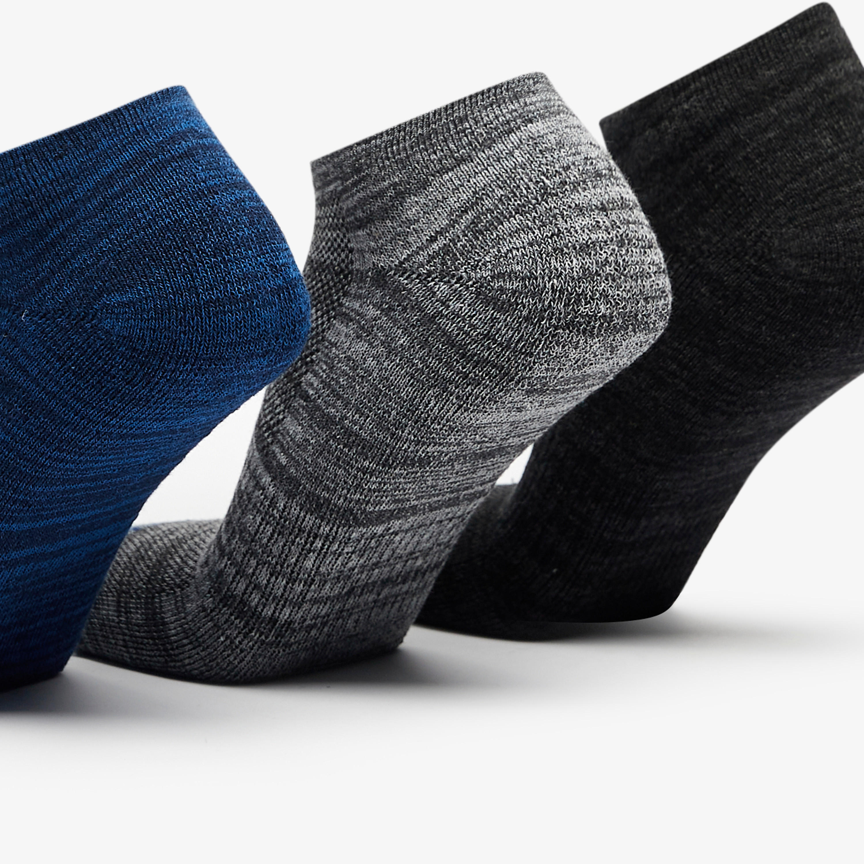 جوارب رياضية بارزة الملمس بطول الكاحل من سكيتشرز - طقم 3 أزواج-men-socks-image-2