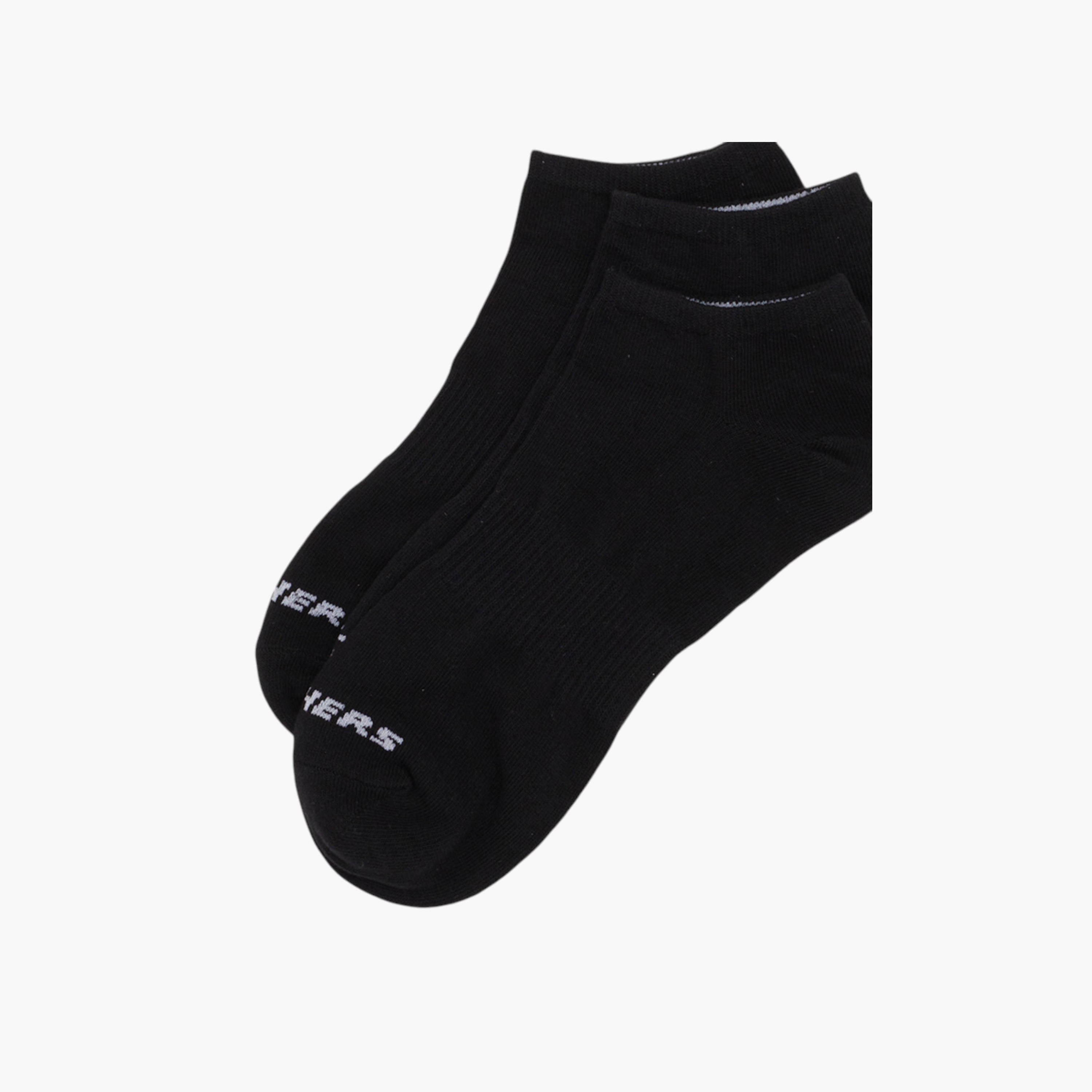 Skechers 3-Piece Logo Print No Show Sports Socks Set - S114041D-001-men-socks-image-4