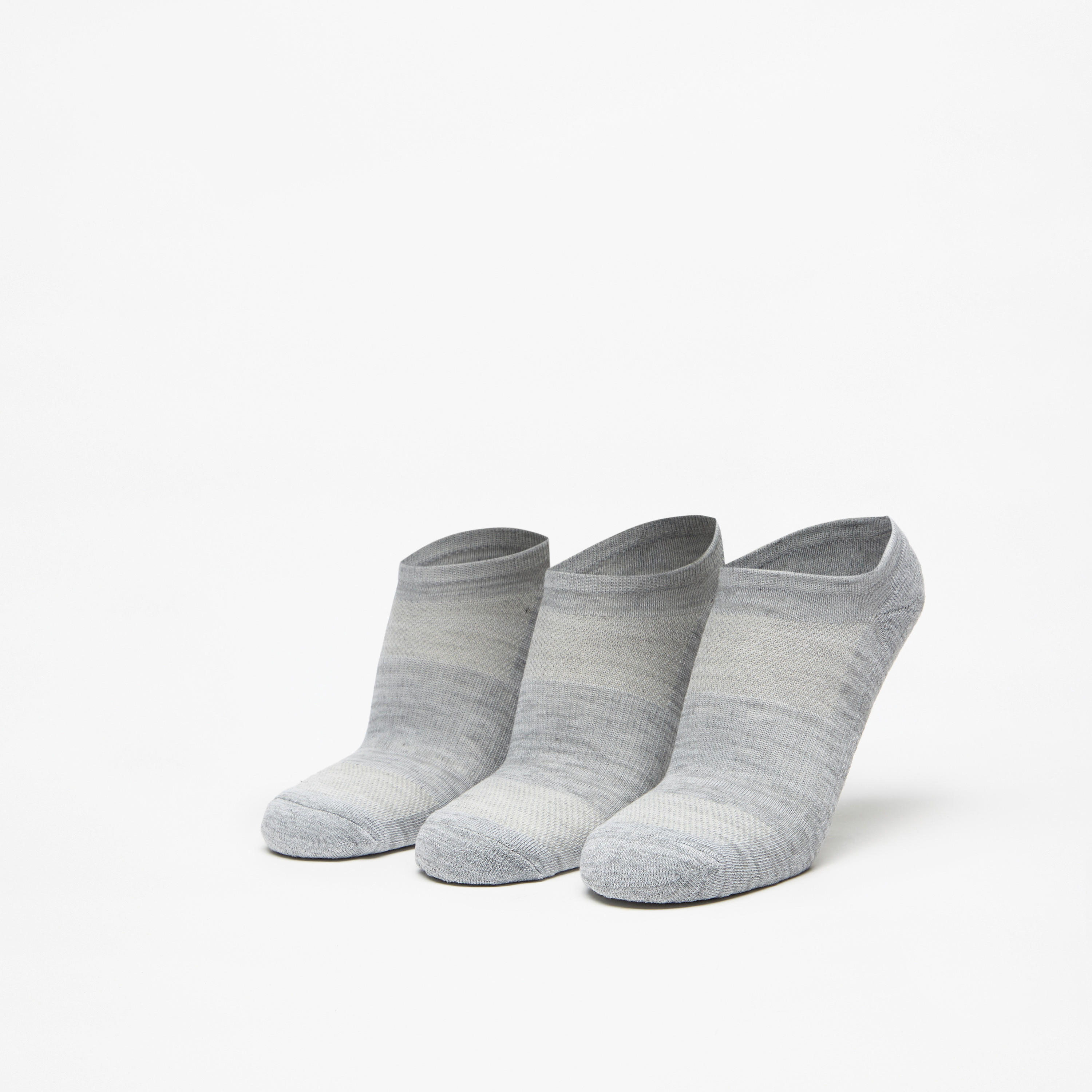 Skechers Textured No Show Sports Socks - Set of 3-men-socks-image-1