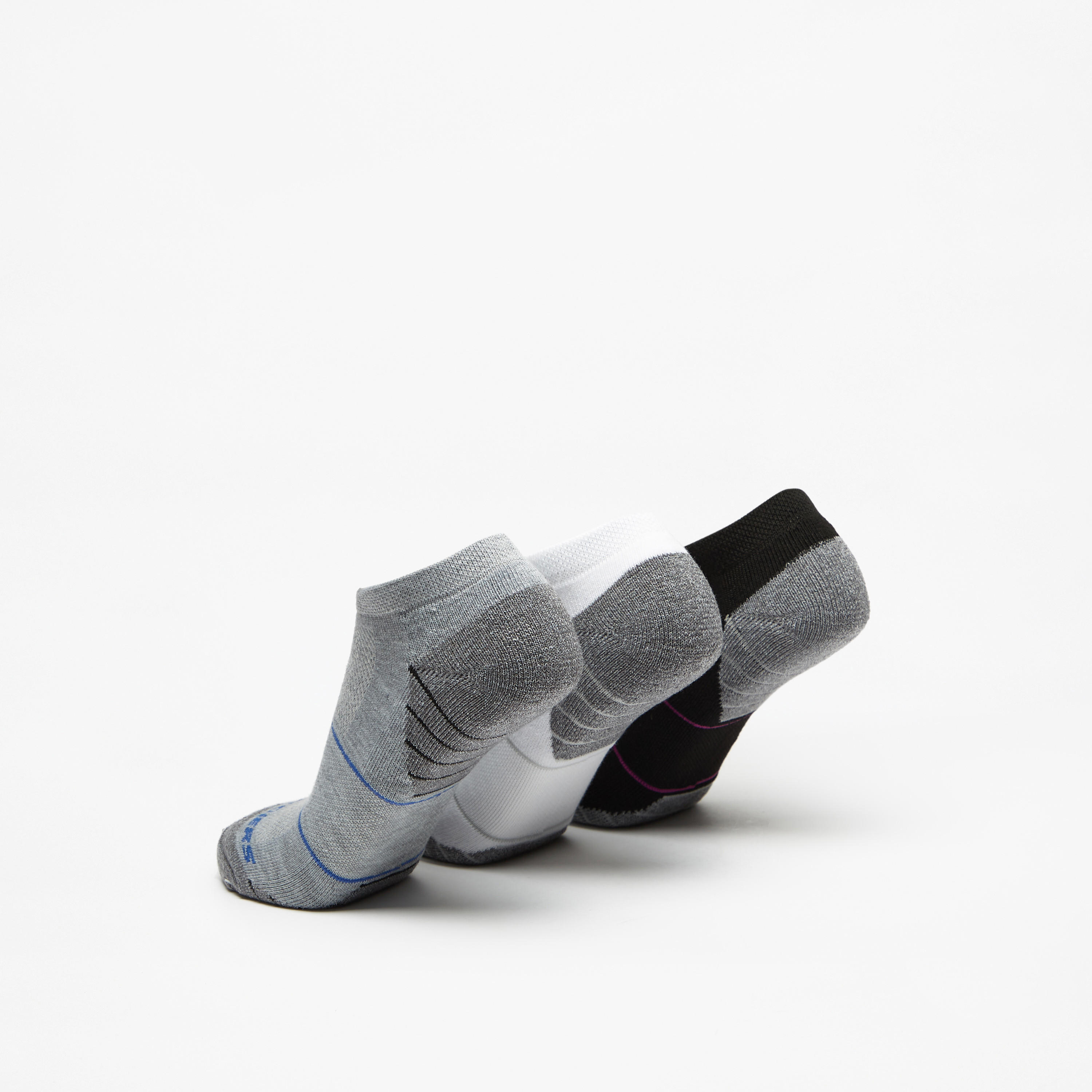 Skechers 3-Piece Striped Ankle Length Sports Socks Set - S114343-041-women-socksandstockings-image-3