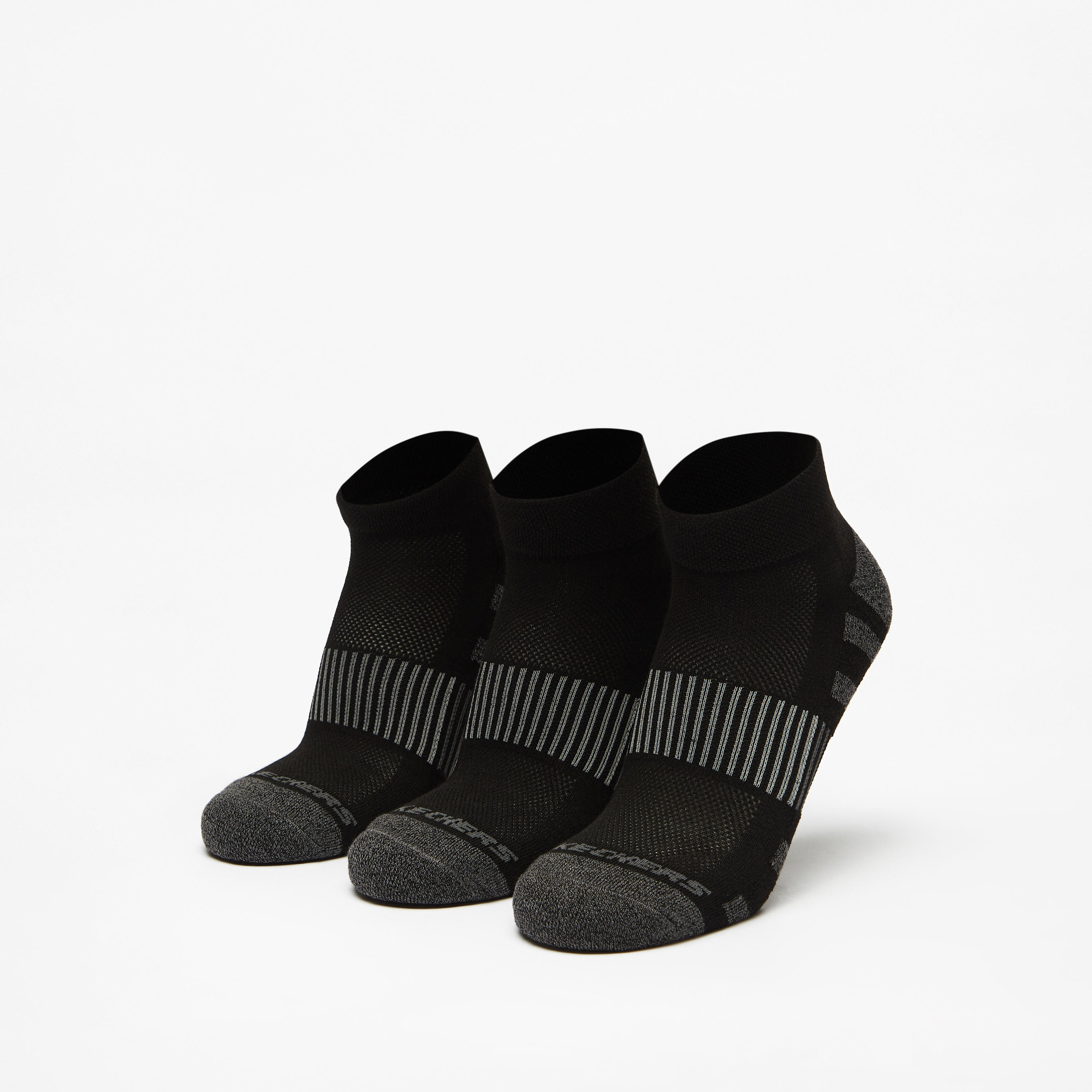 Skechers Textured Crew Length Sports Socks - Set of 3-men-socks-image-1