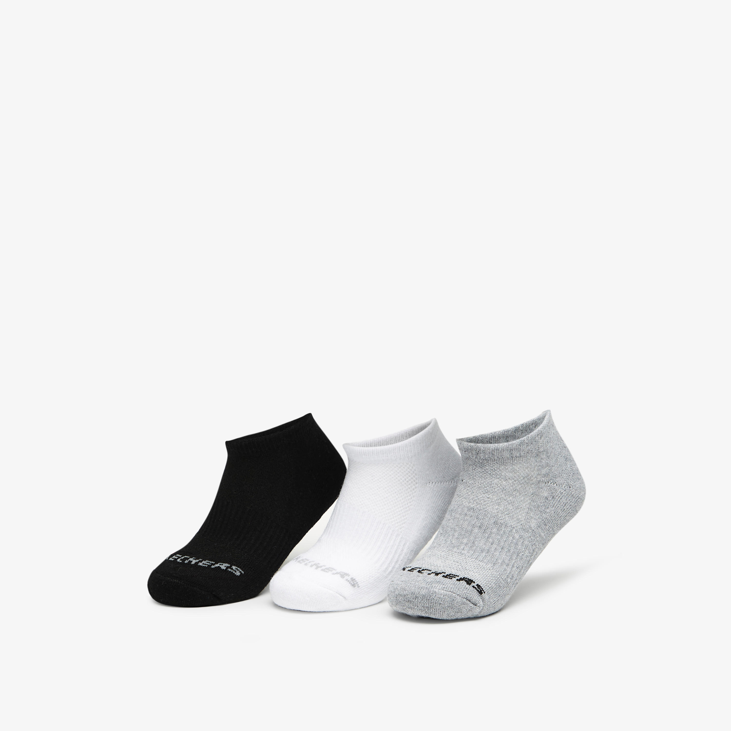 مجموعة من 3 جوارب رياضية بطول الكاحل من سكيتشرز - S111102B-107-girls-accessories-socks-image-1