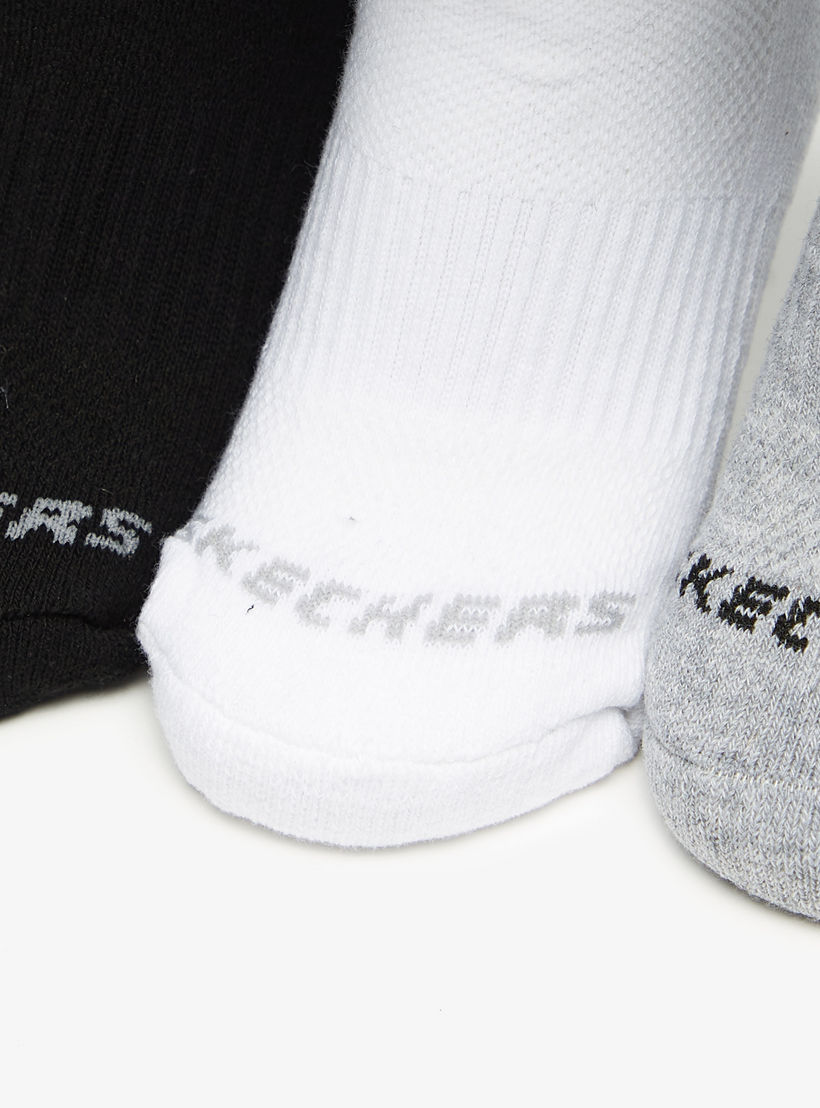 مجموعة من 3 جوارب رياضية بطول الكاحل من سكيتشرز - S111102B-107-girls-accessories-socks-image-2