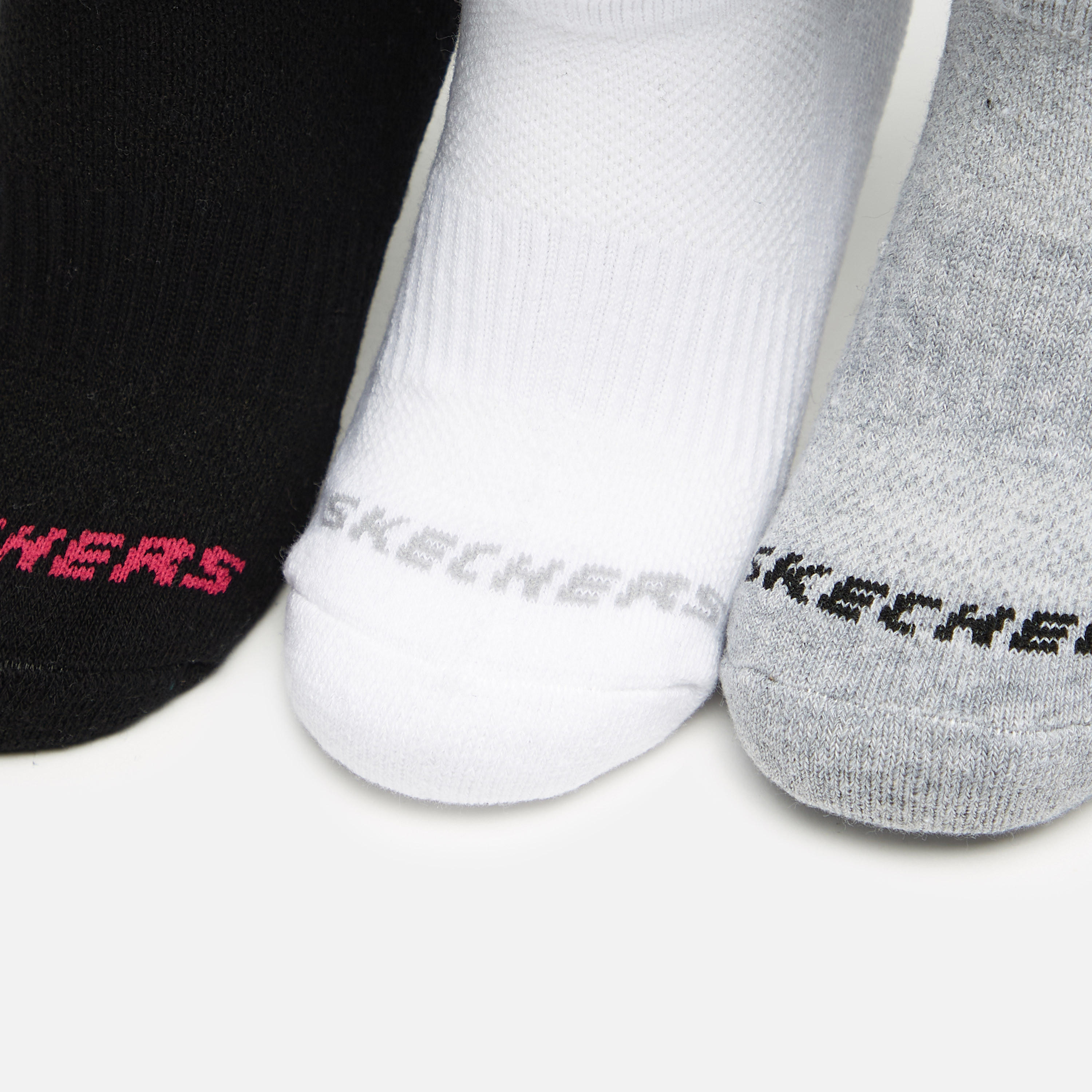 Skechers Unisex 1/2 Terry No Show Sports Socks - Set of 3, S111102B-115-girls-accessories-socks-image-2