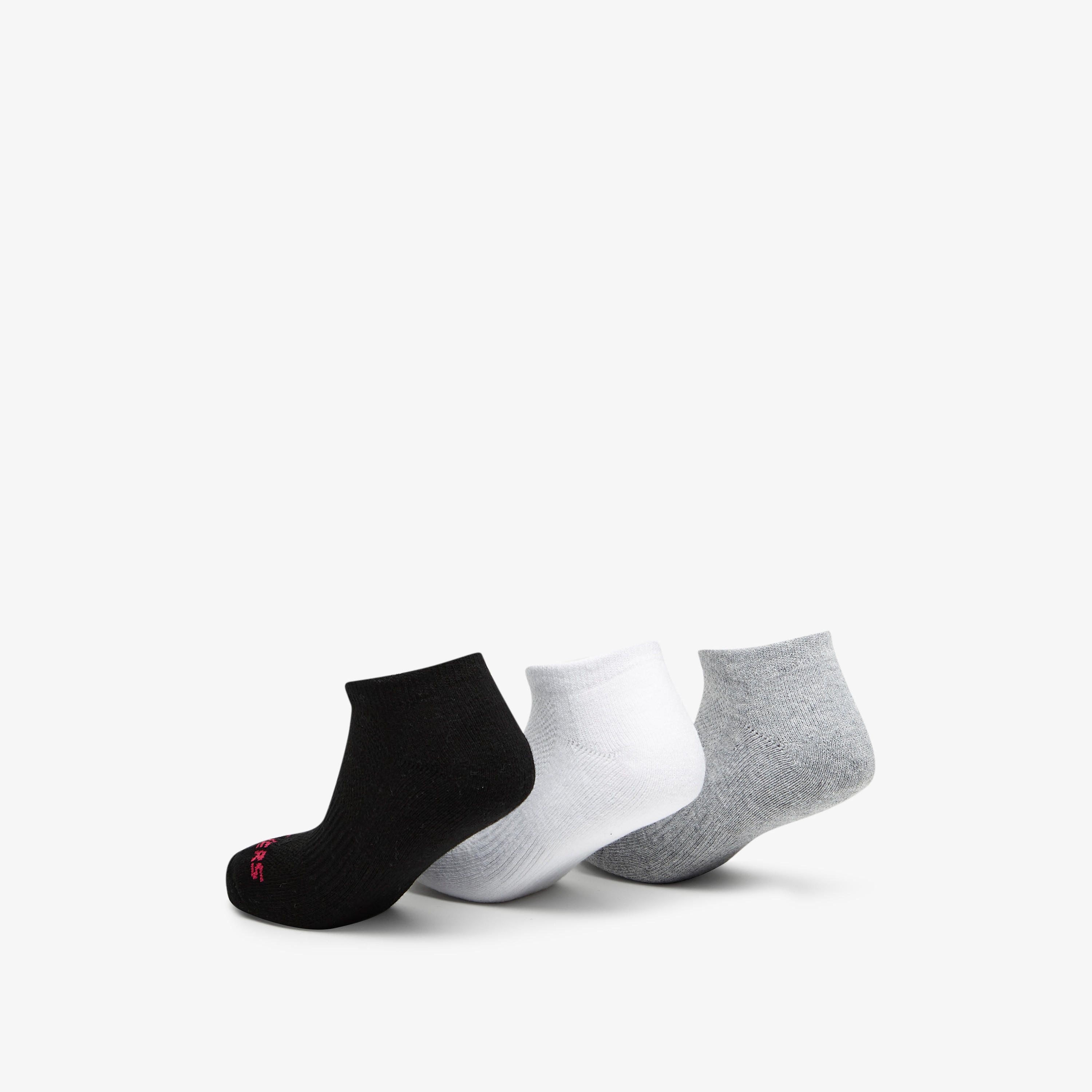 Skechers Unisex 1/2 Terry No Show Sports Socks - Set of 3, S111102B-115-girls-accessories-socks-image-3