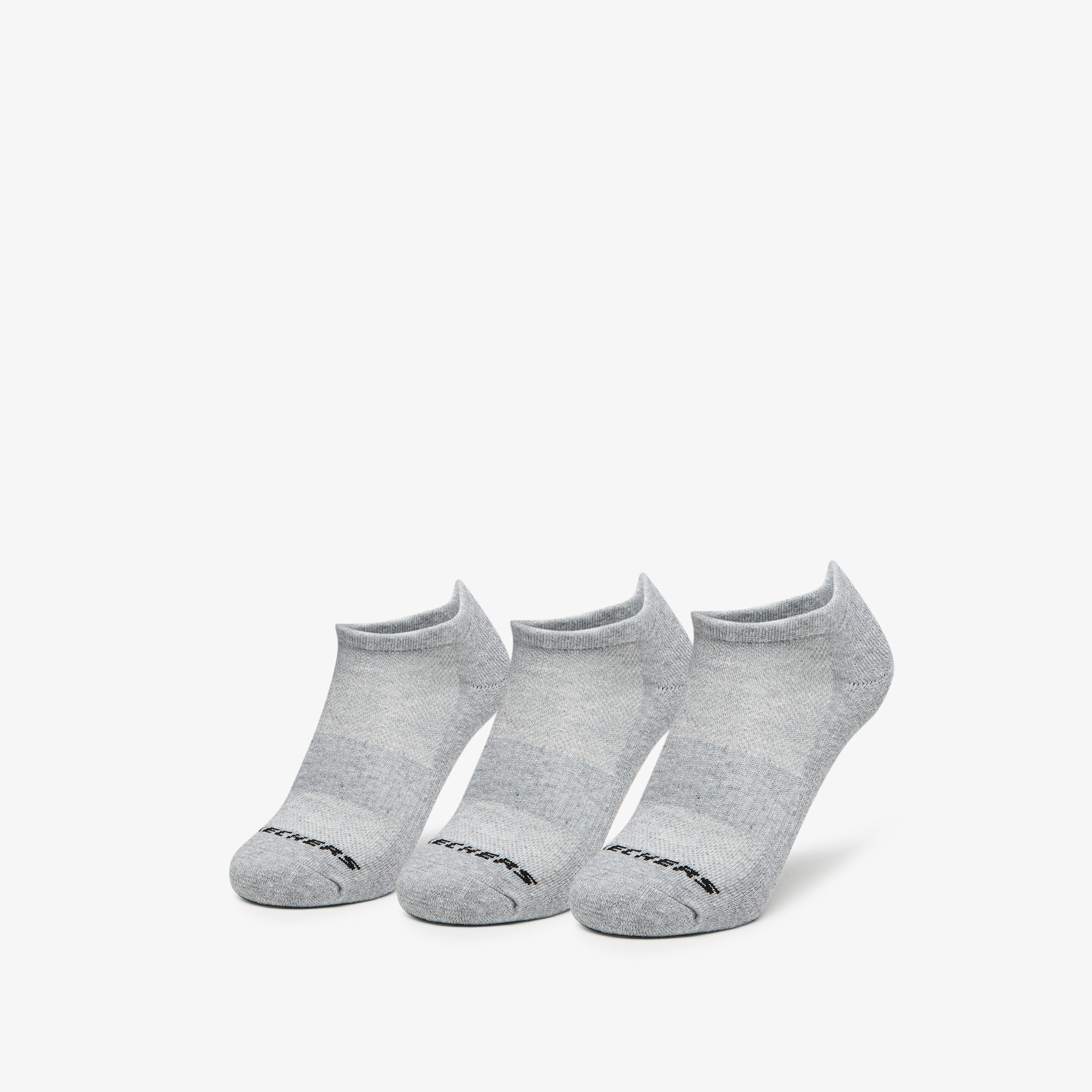 Skechers Textured Ankle Length Sports Socks - Set of 3-women-socksandstockings-image-1