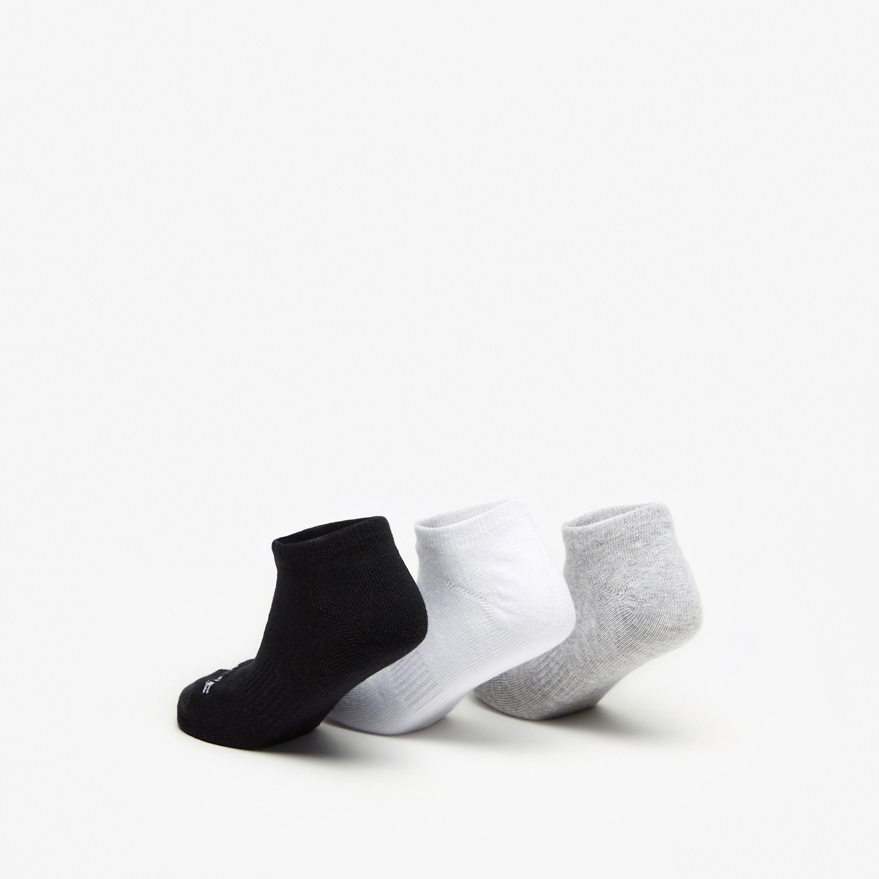 Skechers Unisex Non-Terry No Show Sports Socks - Set of 3, S114041B-107-girls-accessories-socks-image-3