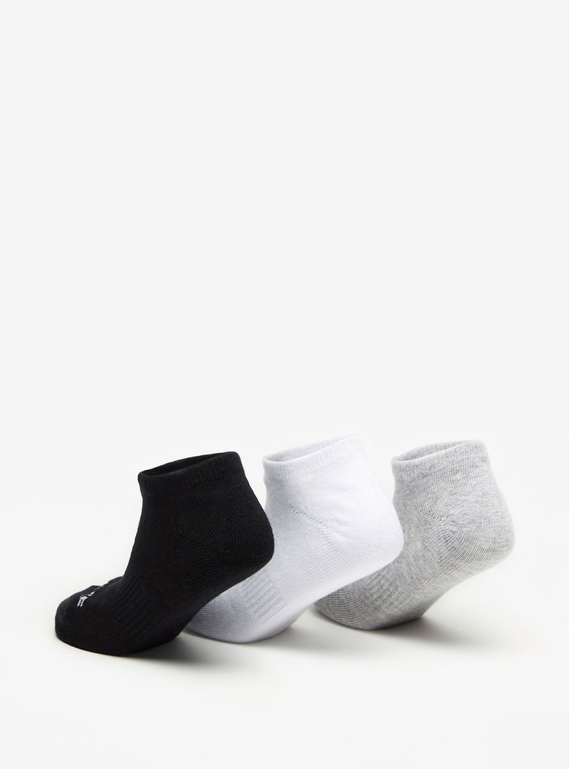 Skechers Unisex Non-Terry No Show Sports Socks - Set of 3, S114041B-107-girls-accessories-socks-image-3