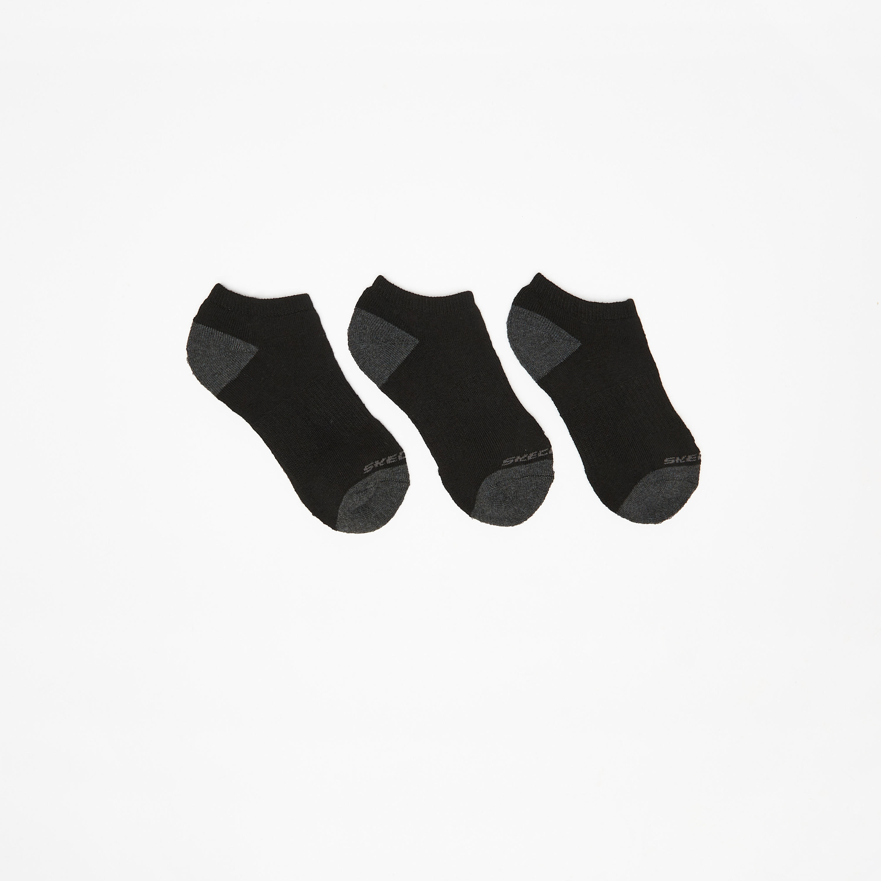 Skechers Solid Ankle Length Sports Socks - Set of 3-girls-accessories-socks-image-1