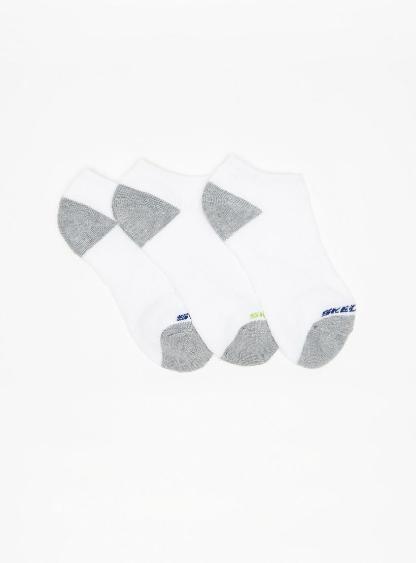Skechers 3-Piece Colourblock Ankle Length Sports Socks Set - S112820B-117-girls-accessories-socks-image-2