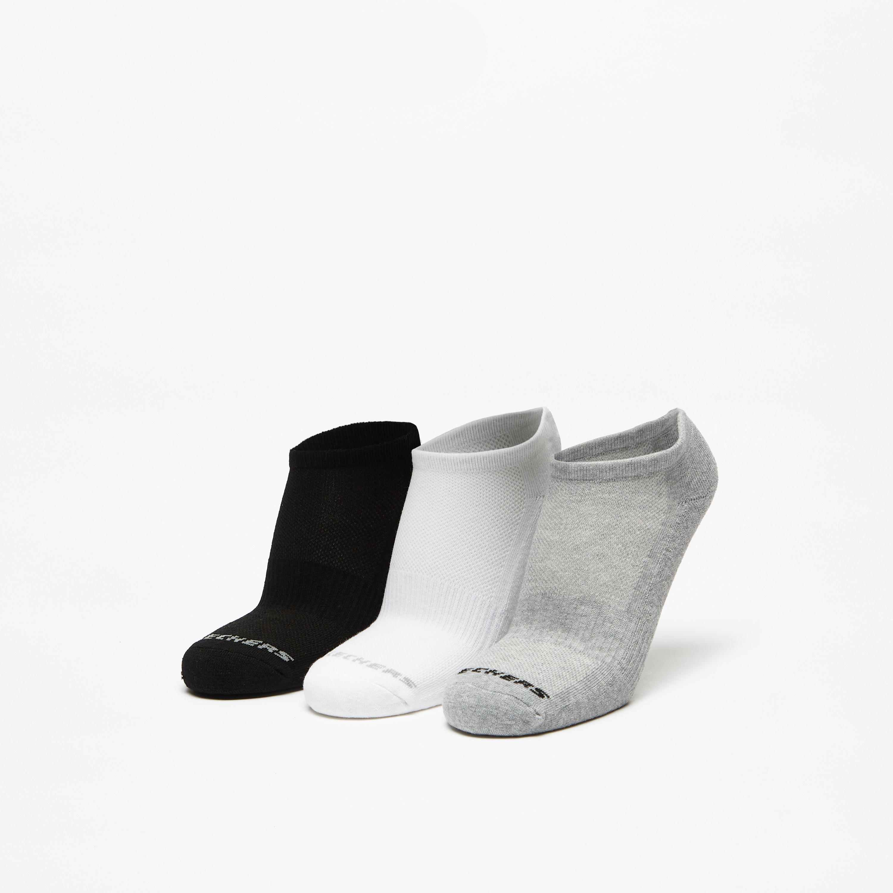Skechers Logo Print Ankle Length Sports Socks - Set of 3-men-socks-image-1
