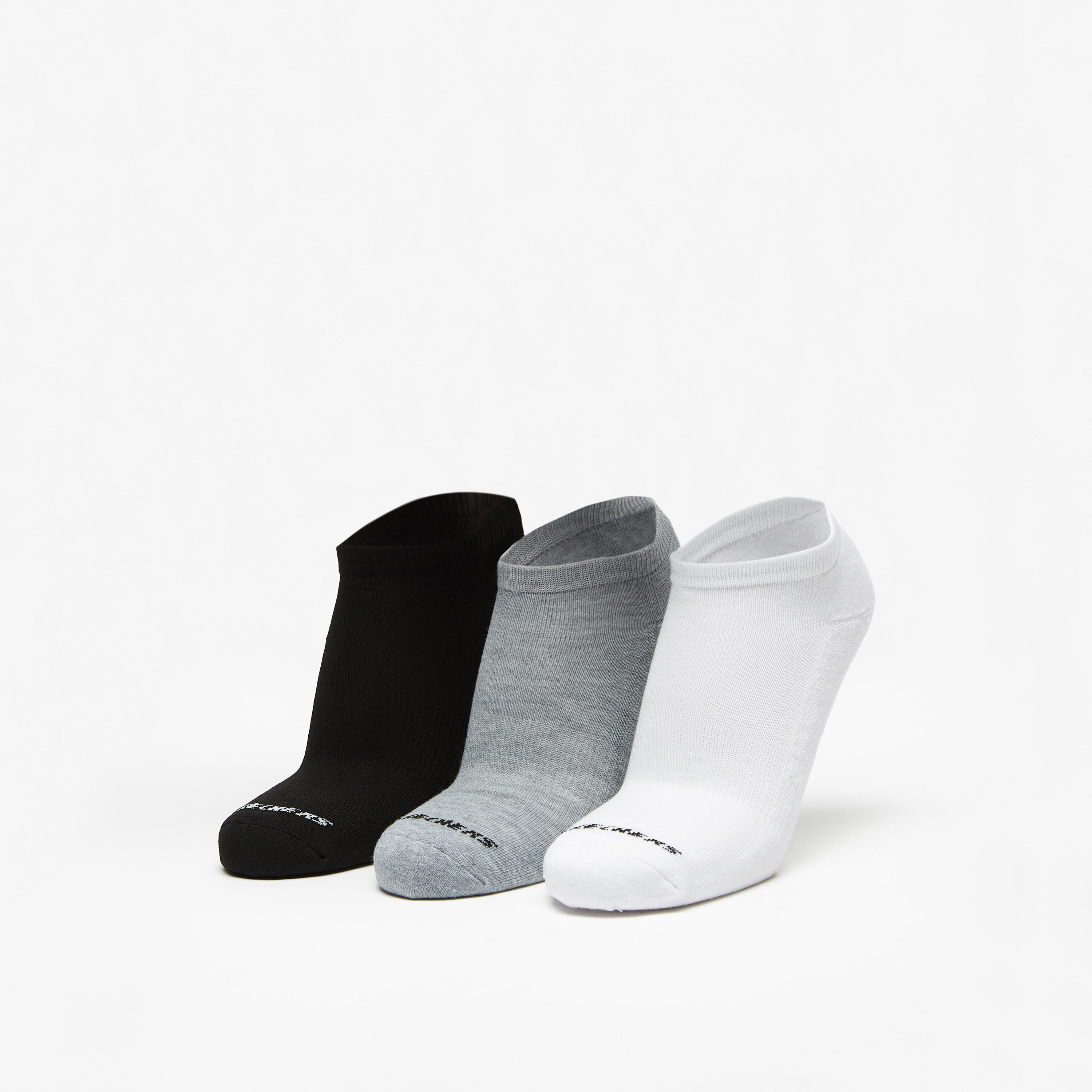 Skechers 3-Piece Logo Print Ankle Length Sports Socks Set - S113012D-107-men-socks-image-1