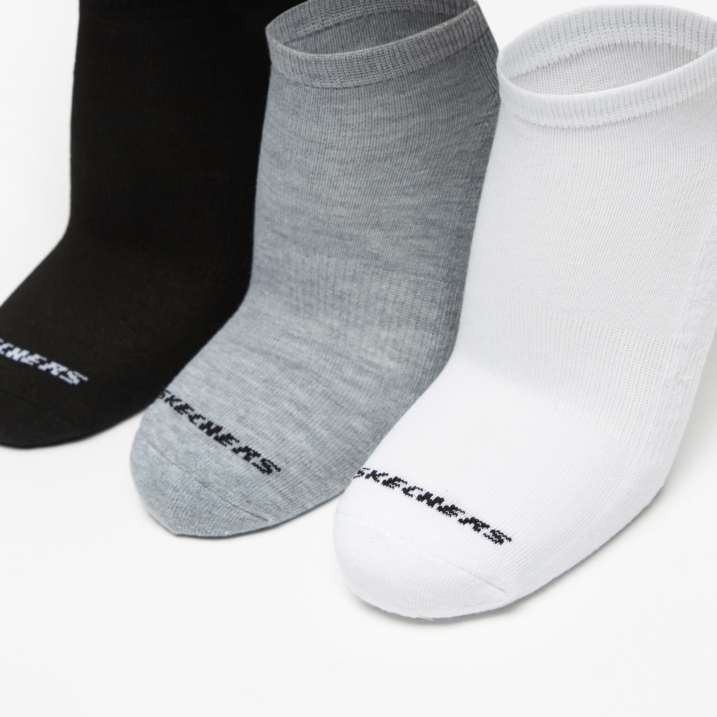 Skechers 3-Piece Logo Print Ankle Length Sports Socks Set - S113012D-107-men-socks-image-2