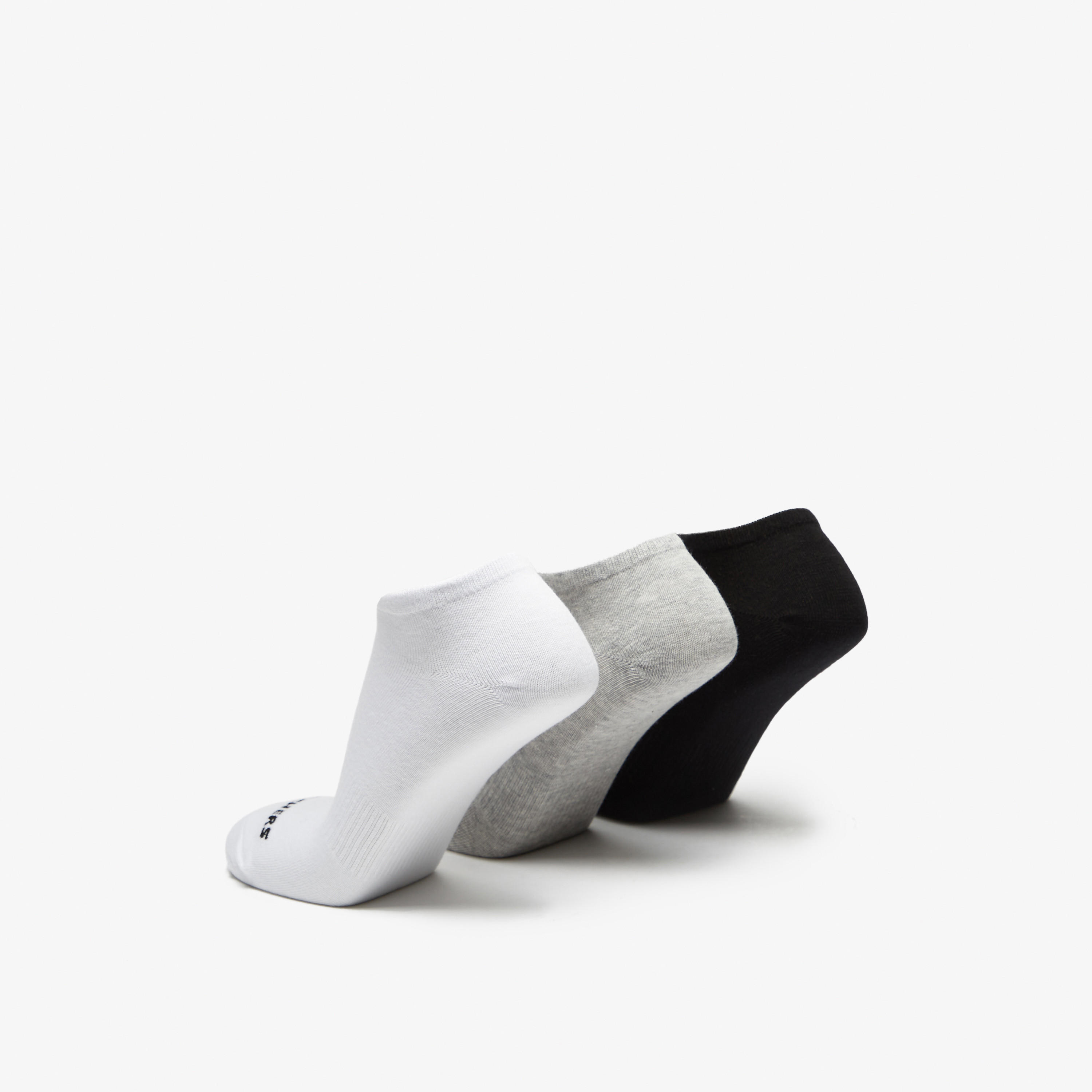 Skechers Logo Print No Show Sports Socks - Set of 3-men-socks-image-3
