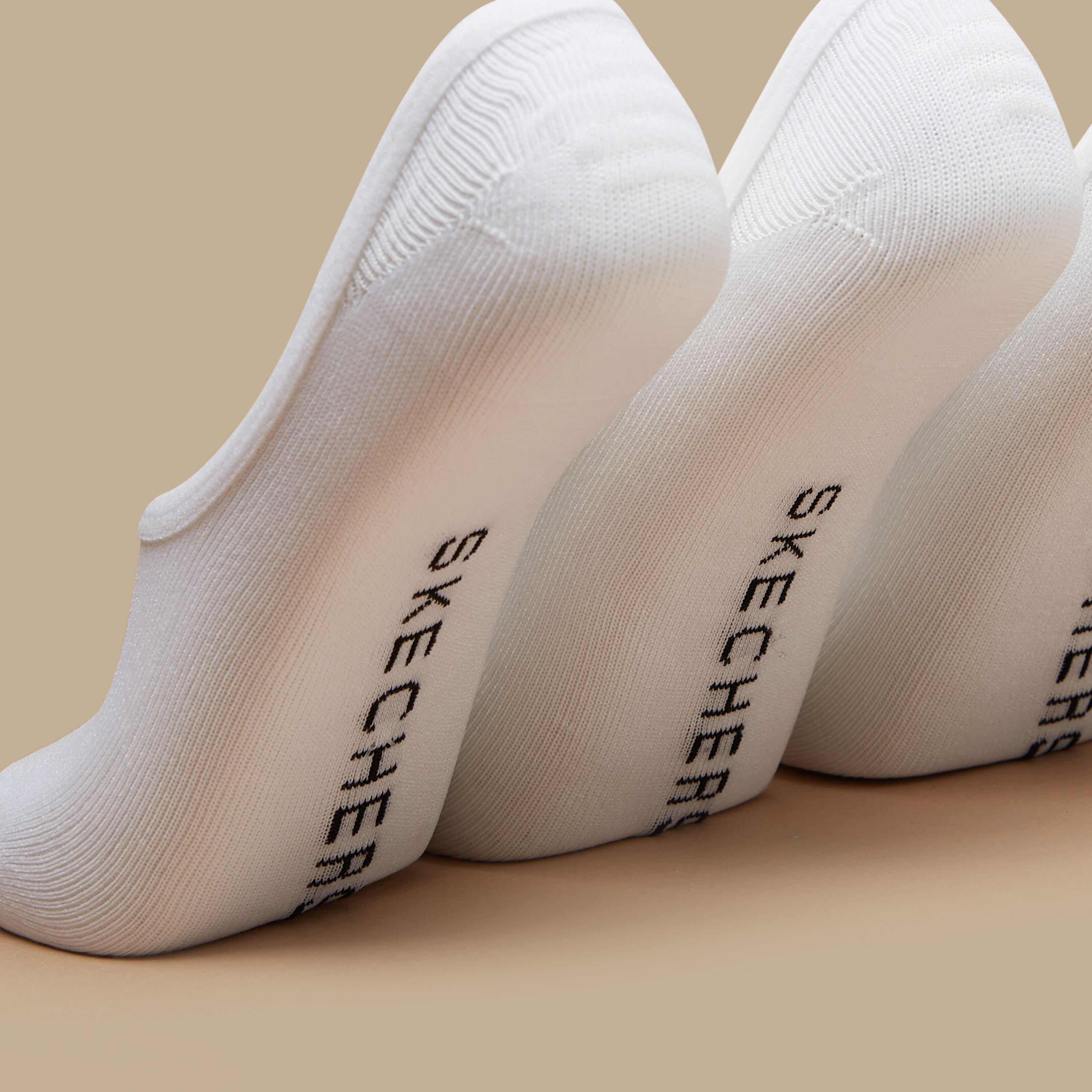 Skechers 3-Piece Non-Terry No Show Sports Socks Set - S113837-100-women-socksandstockings-image-2