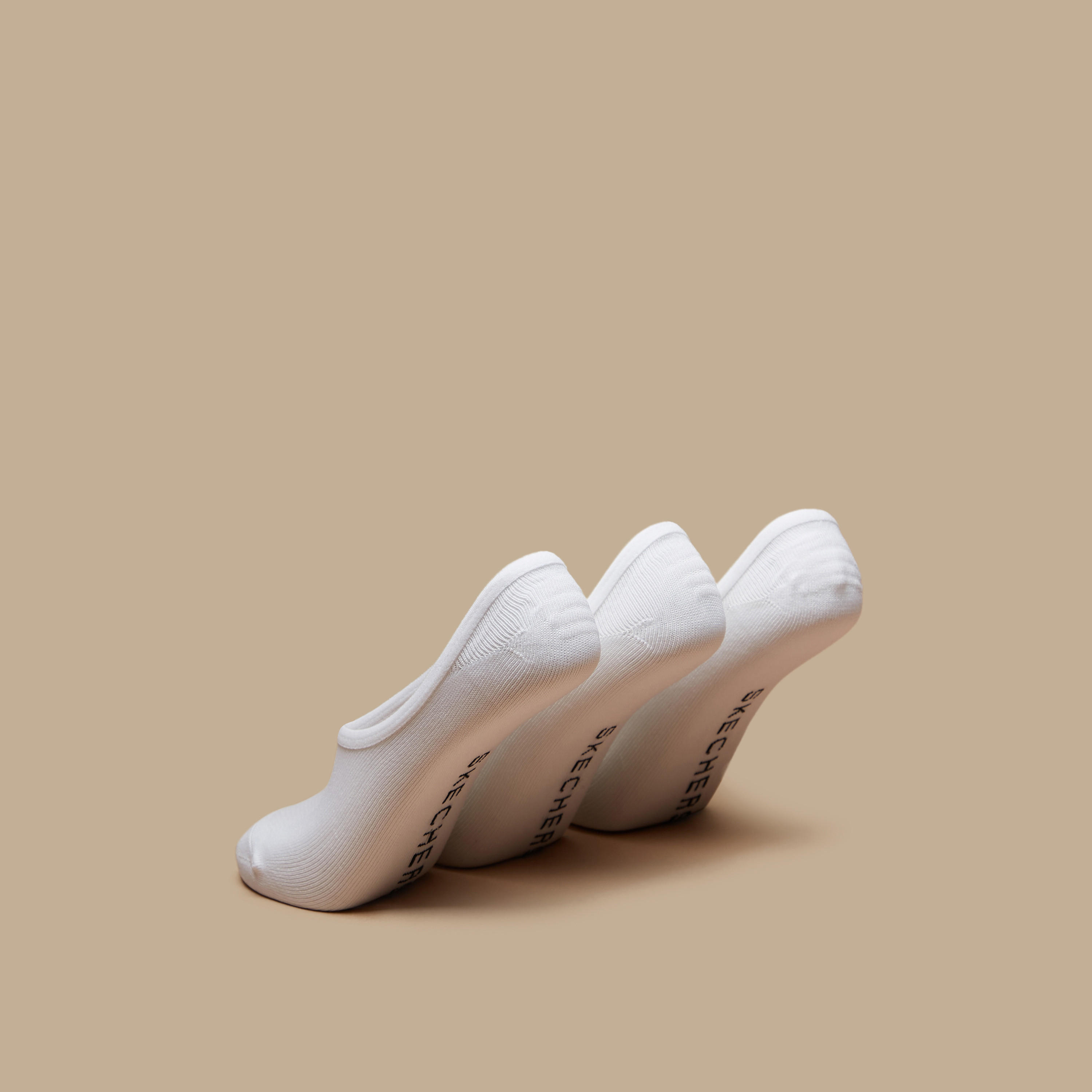 Skechers 3-Piece Non-Terry No Show Sports Socks Set - S113837-100-women-socksandstockings-image-3