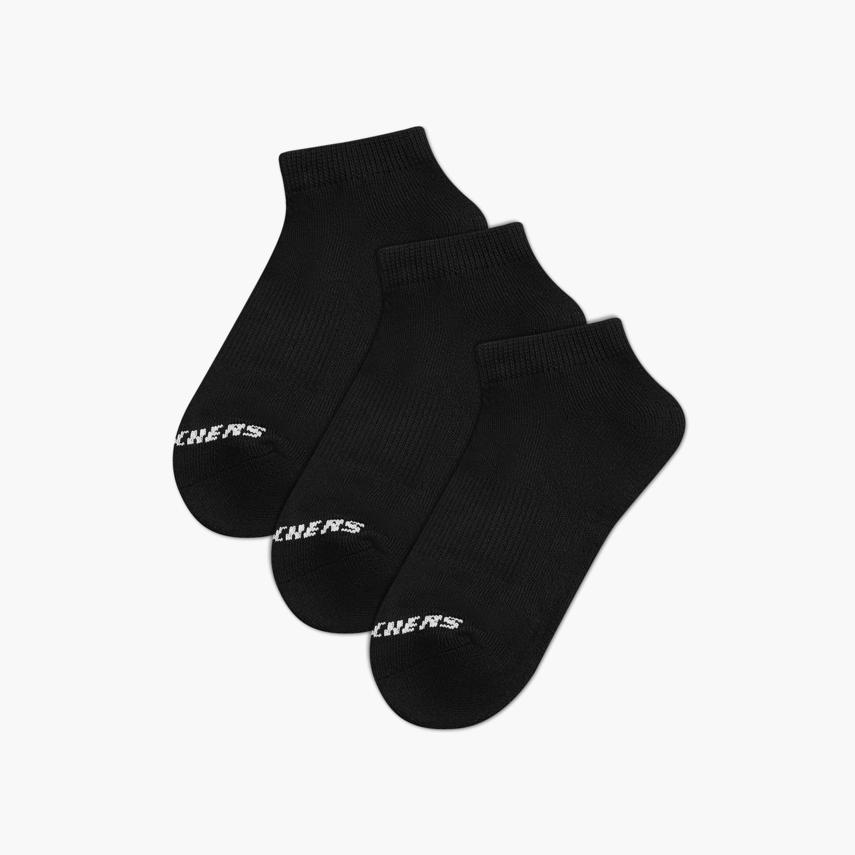جوارب رياضية طول الكاحل بطبعات شعار من سكيتشرز - طقم 3 أزواج-girls-accessories-socks-image-1