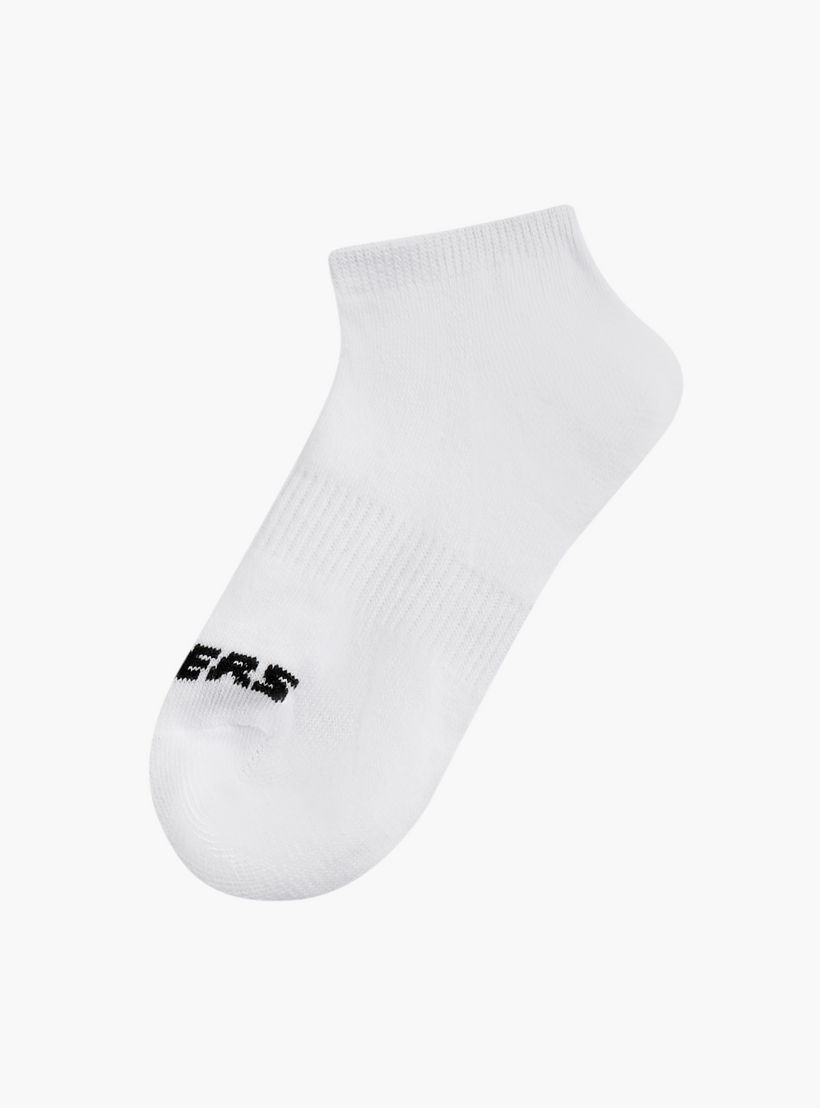 طقم جوارب بطول الكاحل وطبعات شعار من سكيتشيرز عدد 3-girls-accessories-socks-image-2