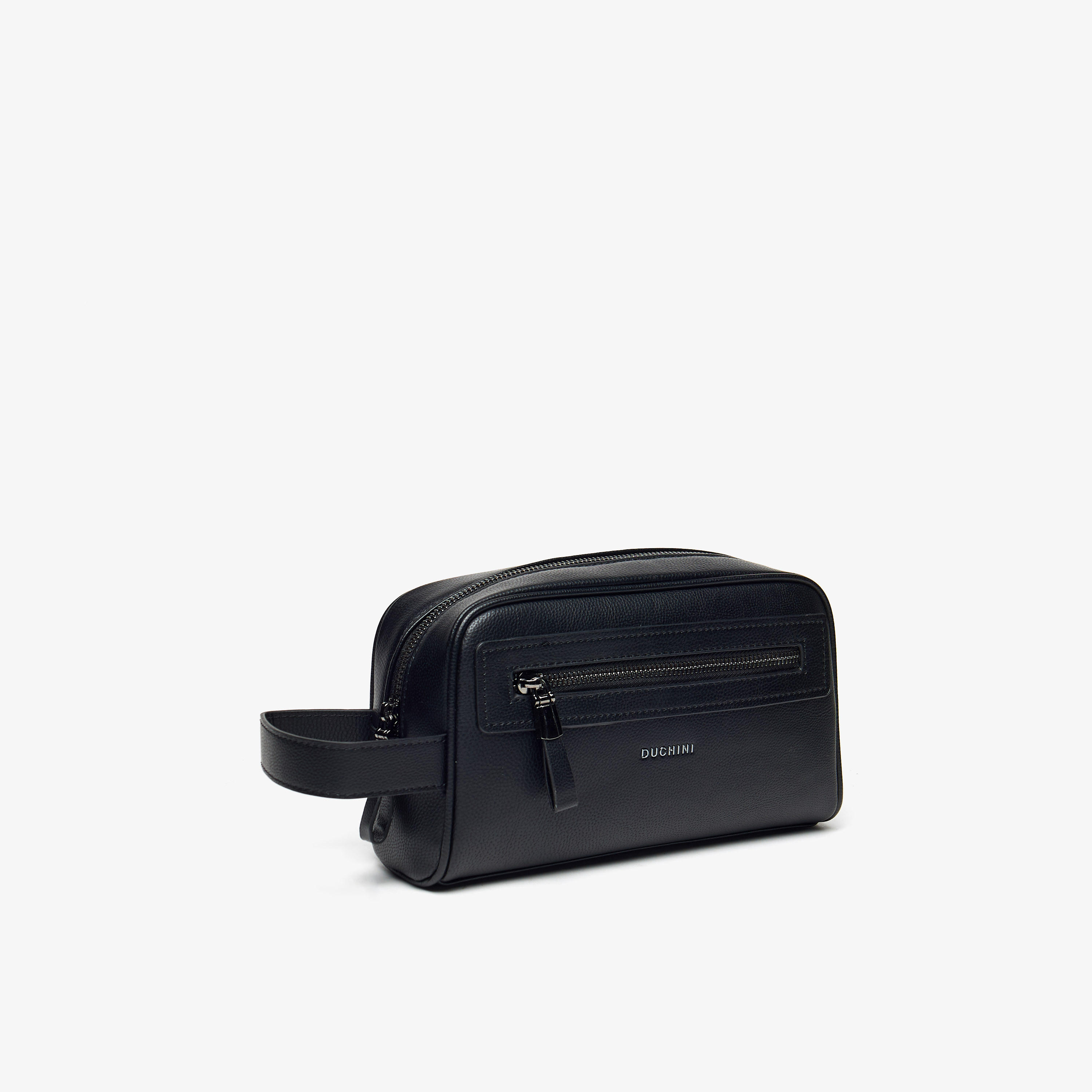 شنطة صغيرة سادة بسحّاب إغلاق وحزام معصم من دوتشيني-men-bags-image-2