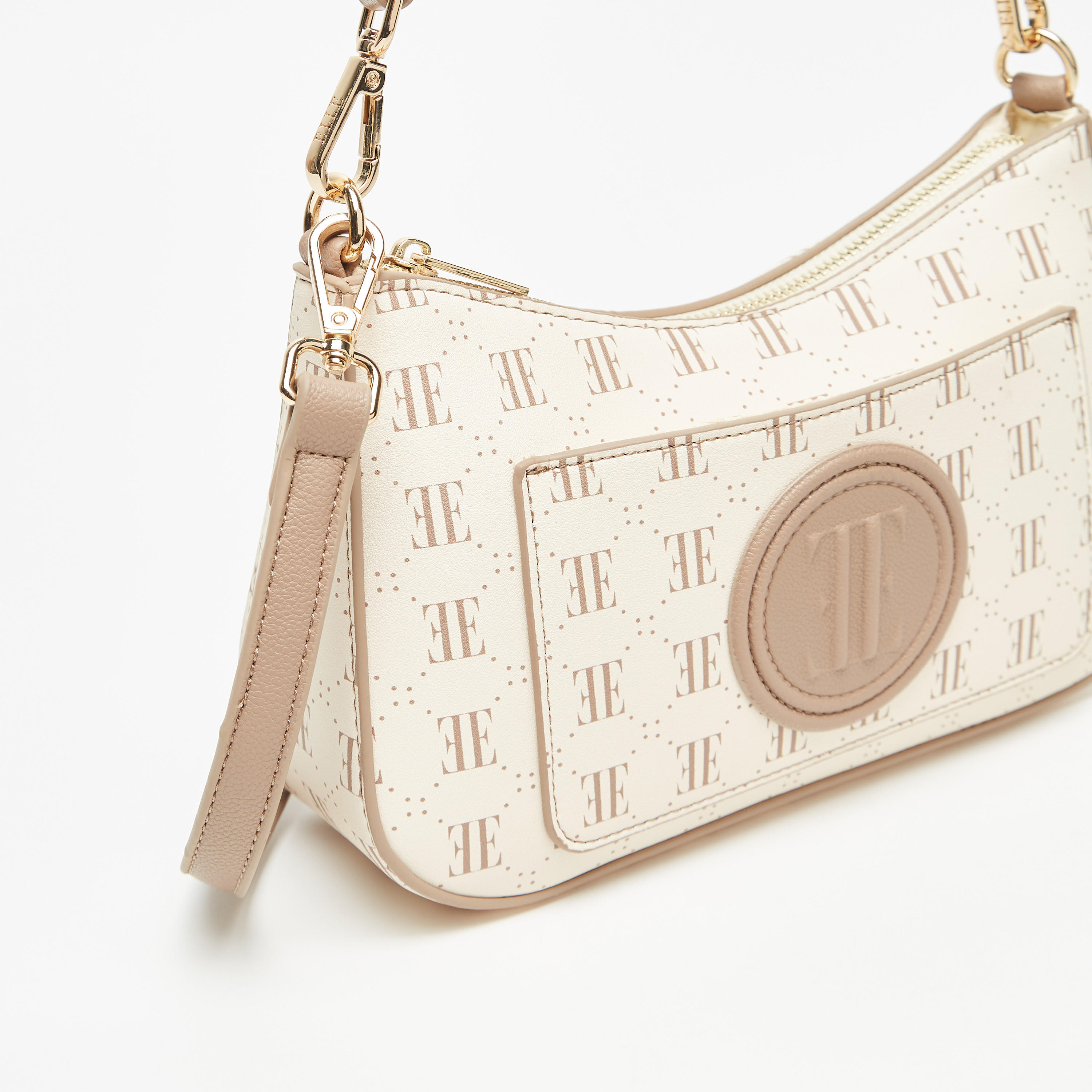 Elle All-Over Printed Shoulder Bag with Detachable Strap and Zip Closure-women-bagsandwallets-handbags-image-3