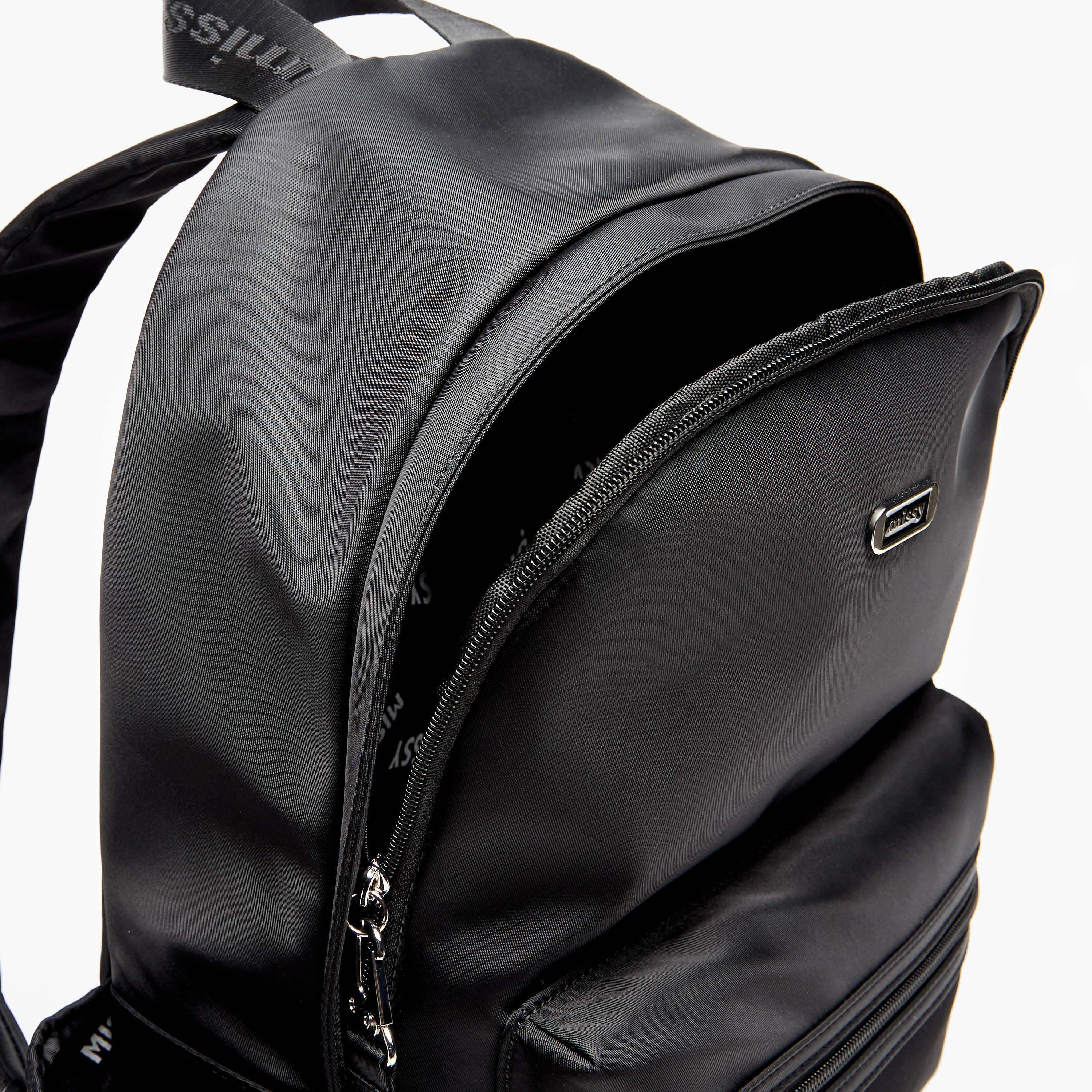 Missy Solid Backpack with Zip Closure and Adjustable Strap-women-bagsandwallets-backpacks-image-6