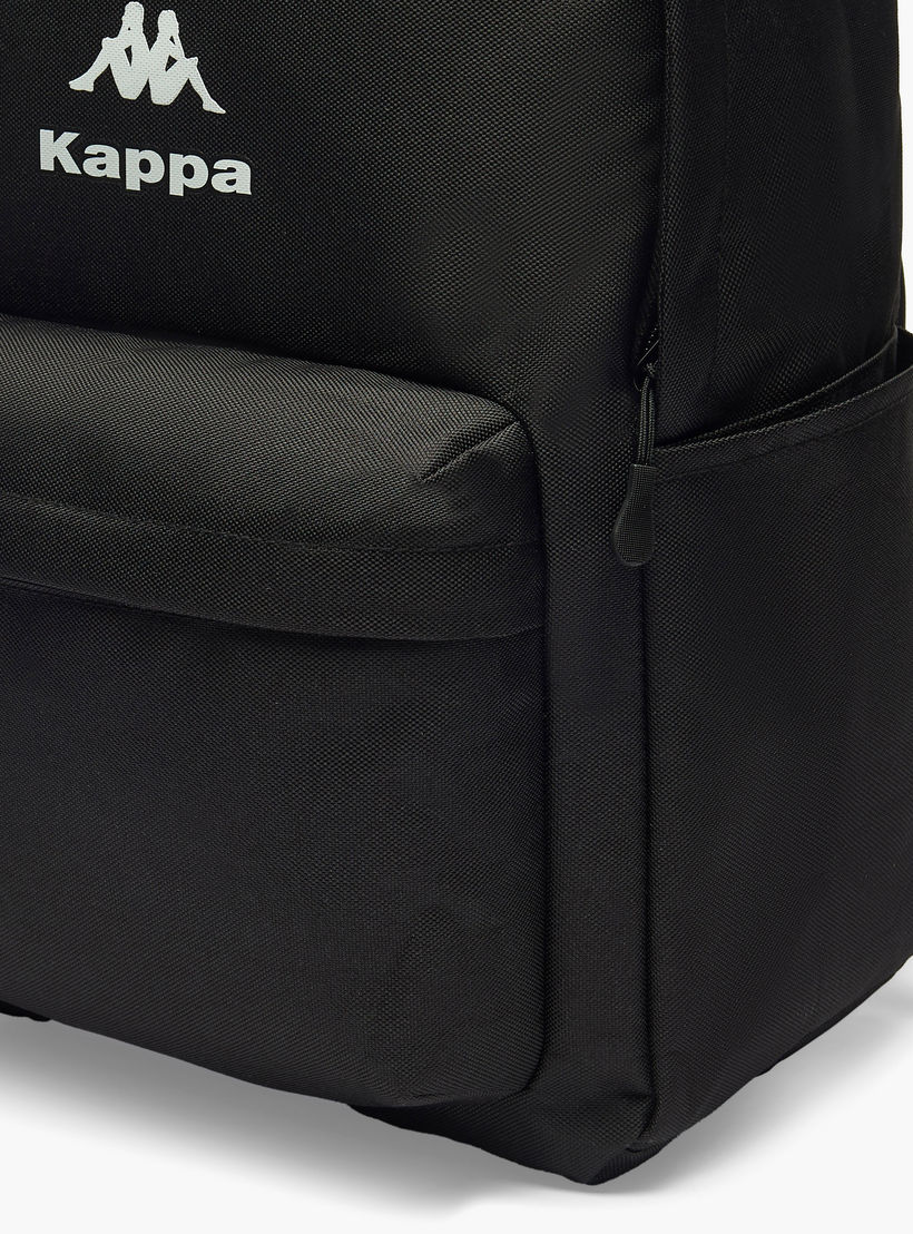 Kappa Logo Detail Backpack with Adjustable Shoulder Straps-school-bagsandbackpacks-backpacks-image-4