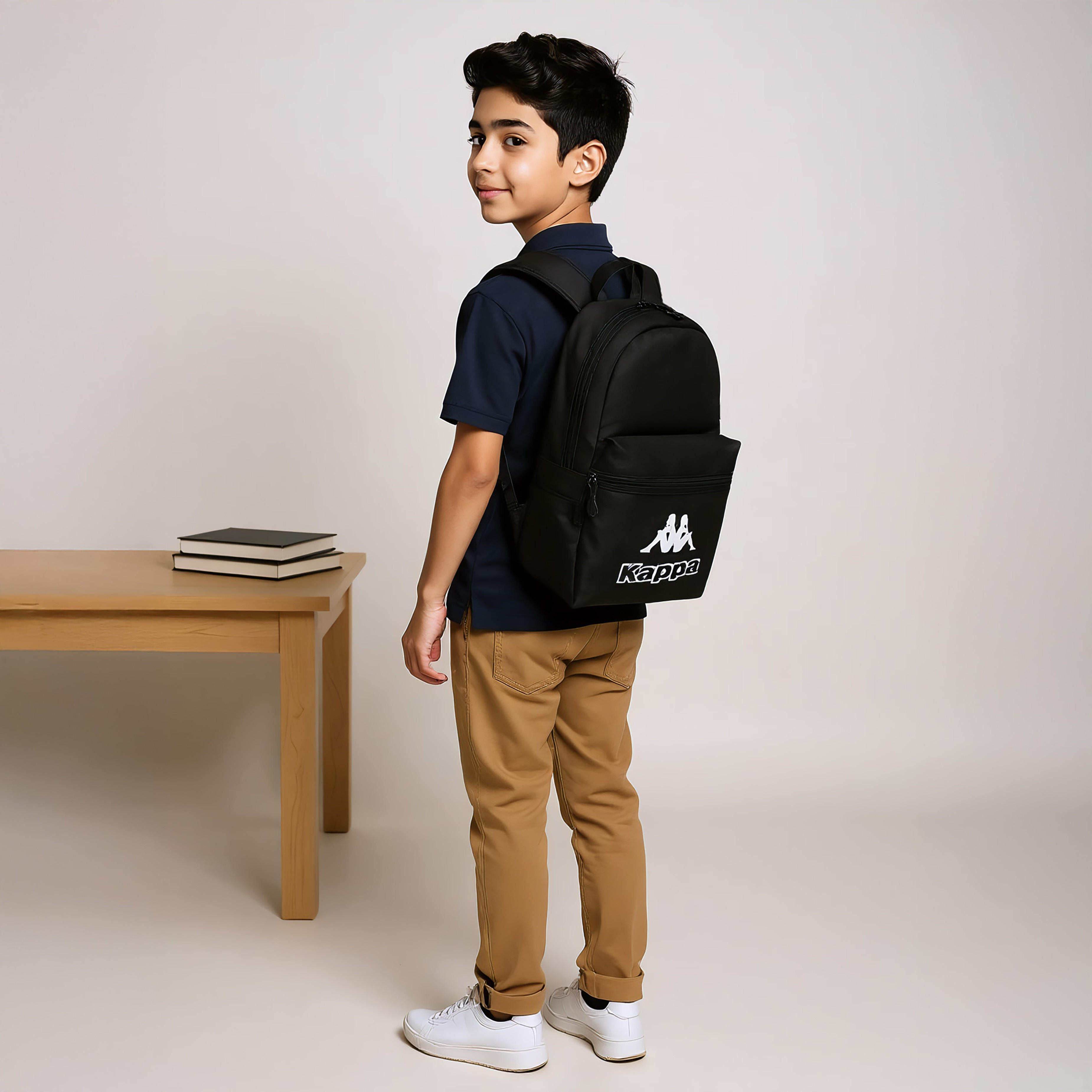 Kappa Logo Print Backpack with Lunch Bag and Pencil Case set-school-bagsandbackpacks-backpacks-image-2