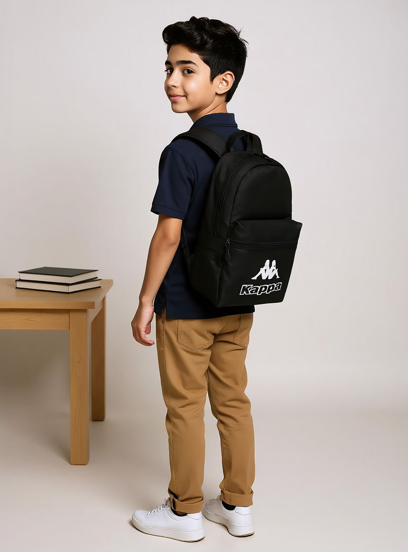 Kappa Logo Print Backpack with Lunch Bag and Pencil Case set-school-bagsandbackpacks-backpacks-image-2