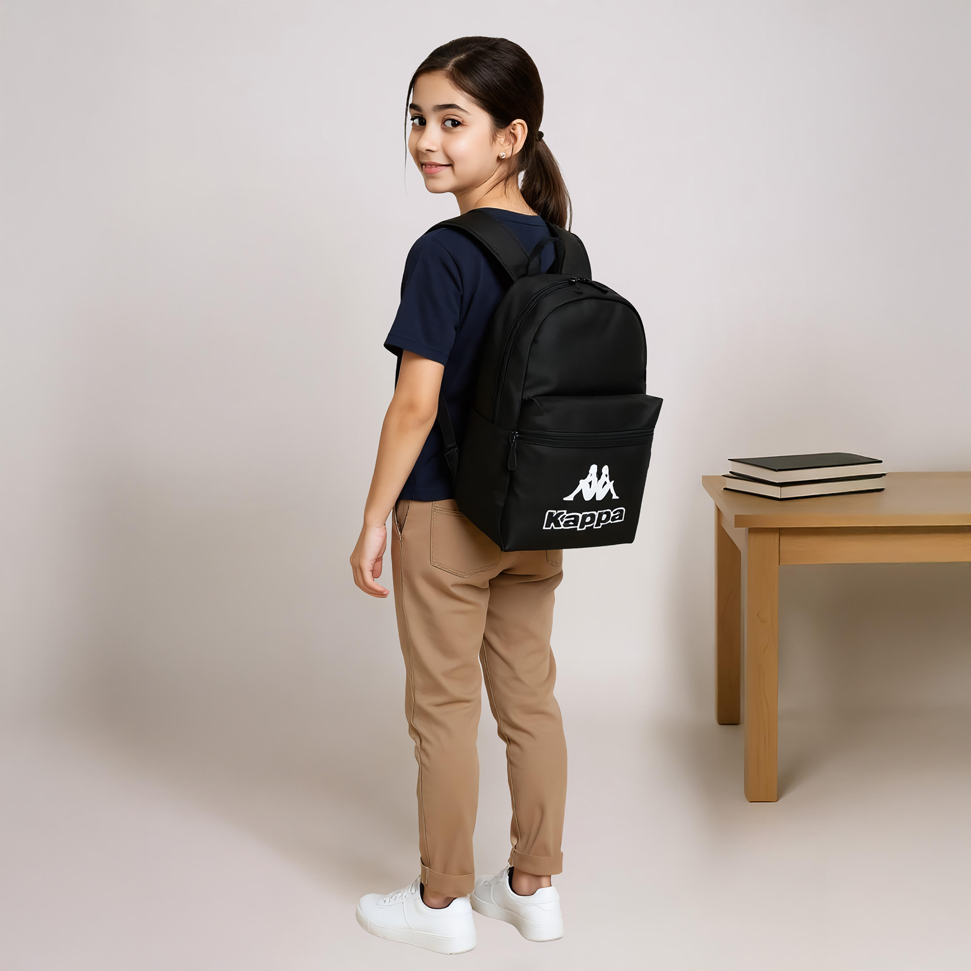 Kappa Logo Print Backpack with Lunch Bag and Pencil Case set-school-bagsandbackpacks-backpacks-image-3