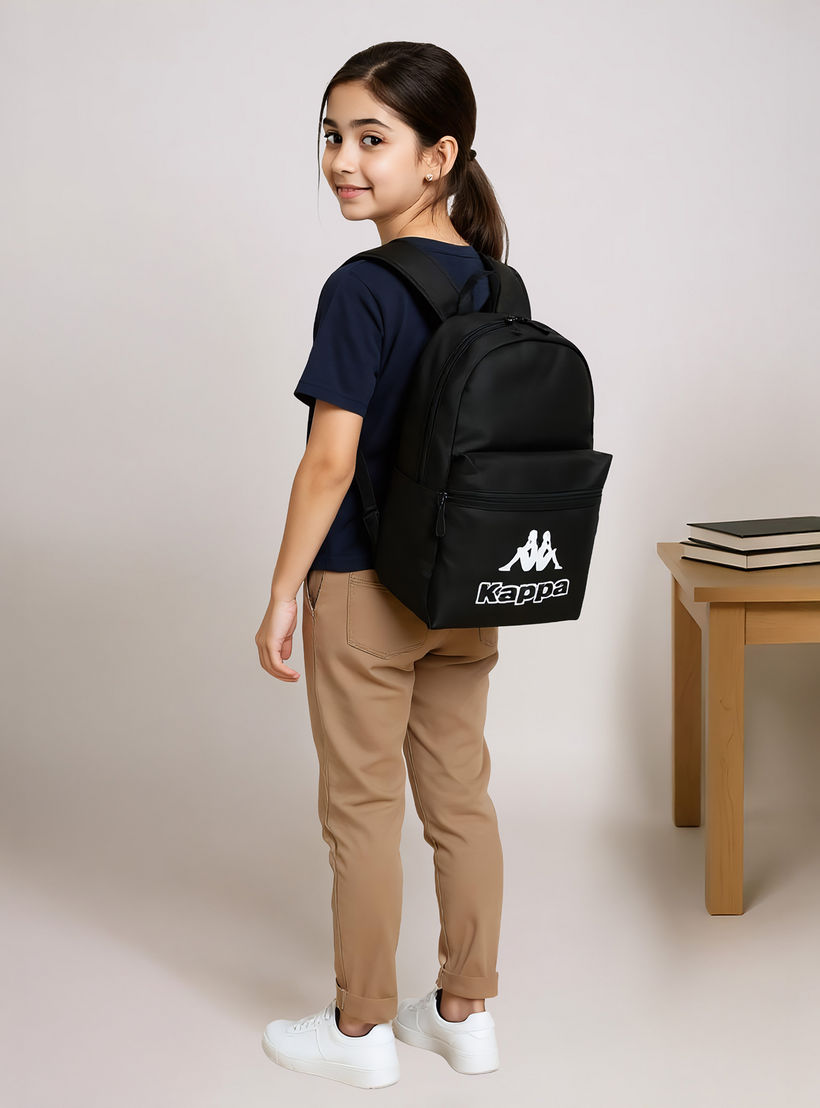 Kappa Logo Print Backpack with Lunch Bag and Pencil Case set-school-bagsandbackpacks-backpacks-image-3
