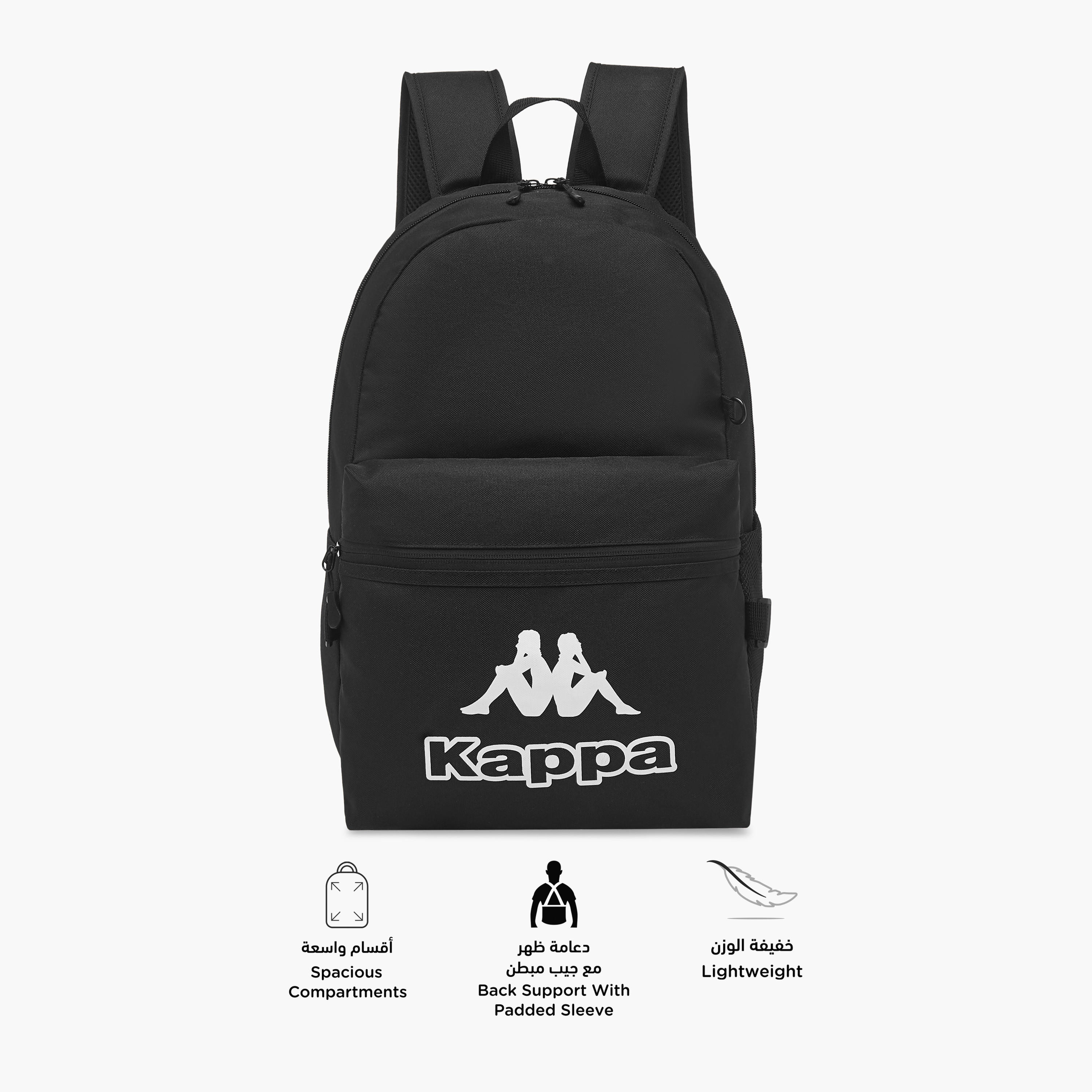 Kappa Logo Print Backpack with Lunch Bag and Pencil Case set-school-bagsandbackpacks-backpacks-image-7