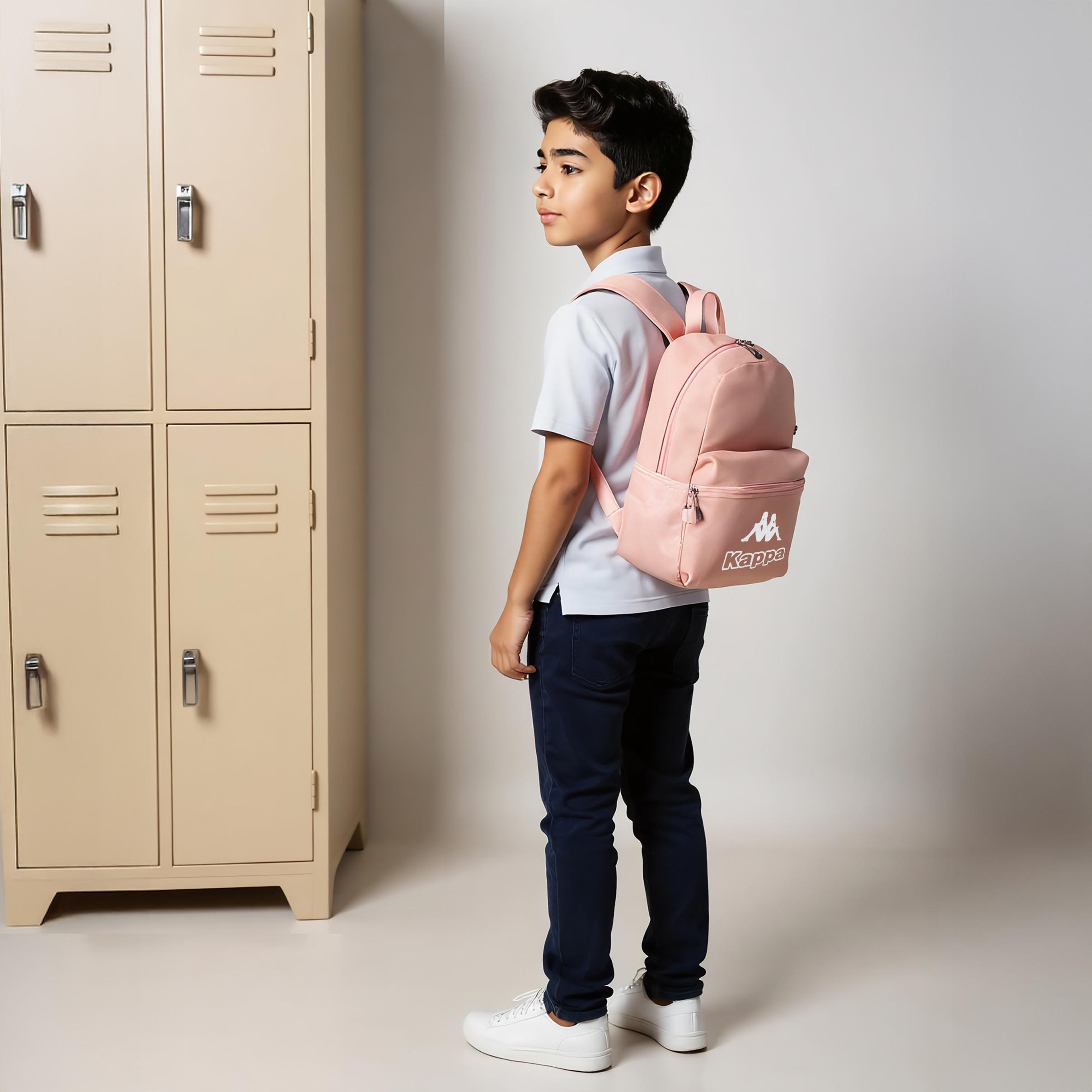 Kappa Logo Print Backpack with Lunch Bag and Pencil Case set-school-bagsandbackpacks-backpacks-image-2